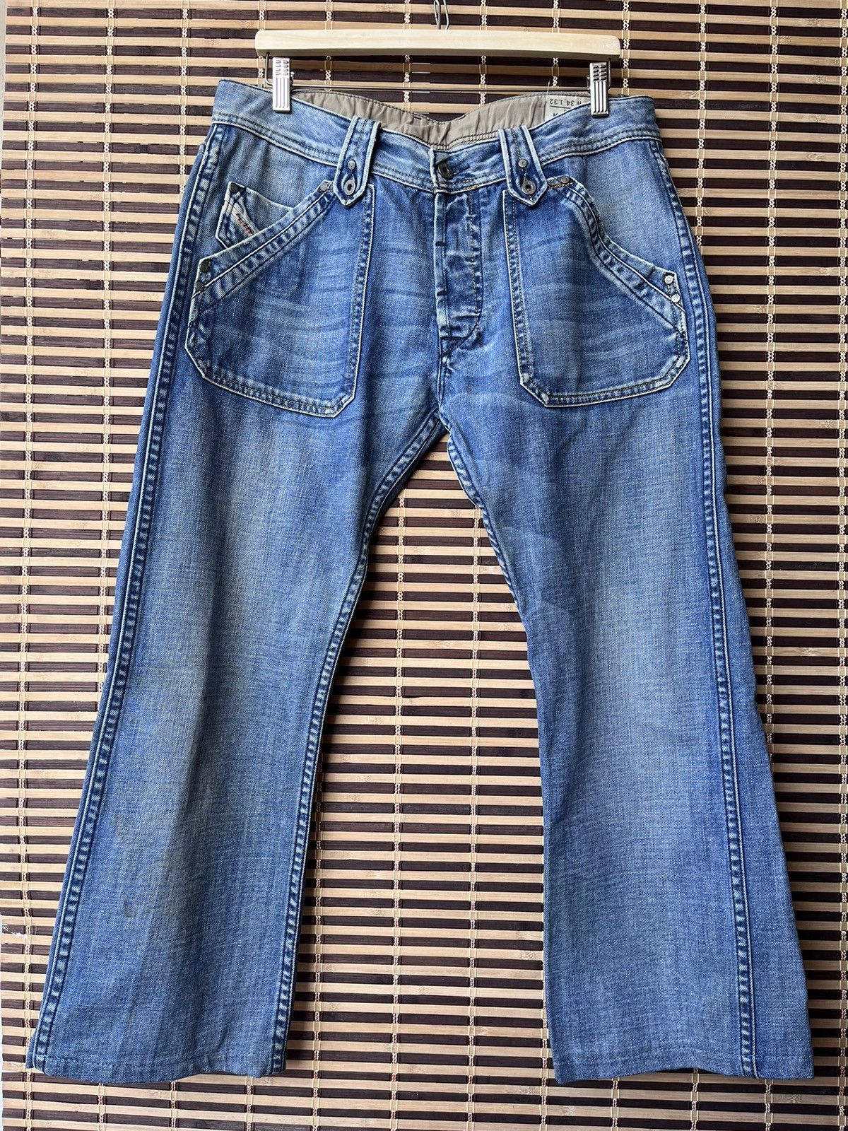 Diesel × Vintage Steals Diesel Kardeef Denim Big Pocket Front Loose Style Size US 34 / EU 50 - 21 Thumbnail