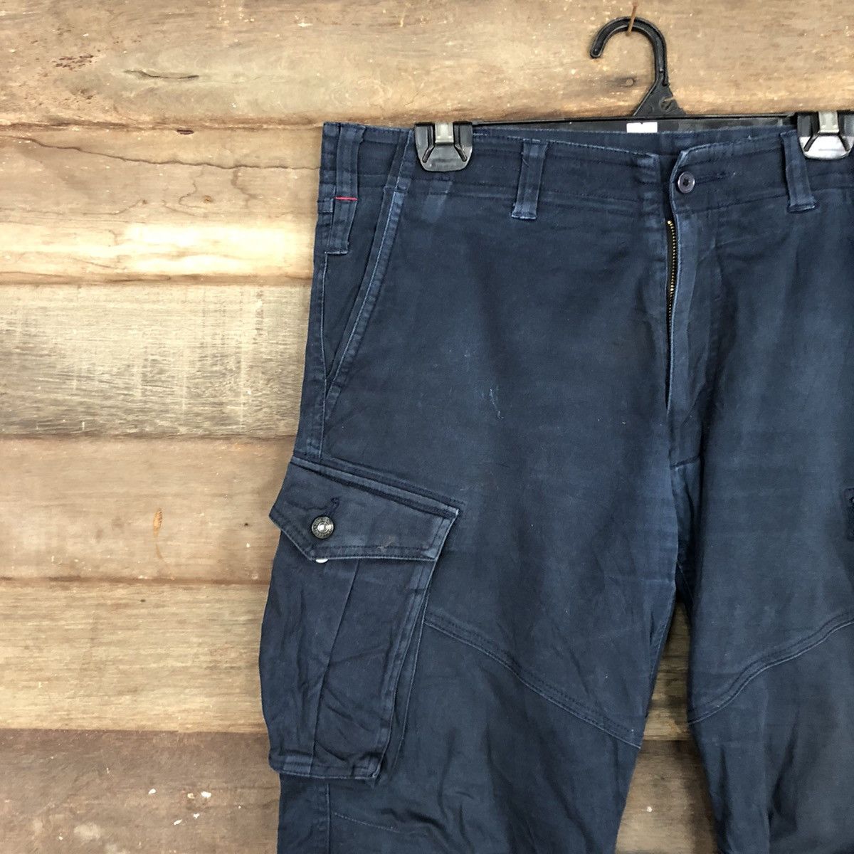 Japanese Brand Geride Dark Blue Multipocket utility Cargo Pants#c1015 Size US 33 - 6 Thumbnail