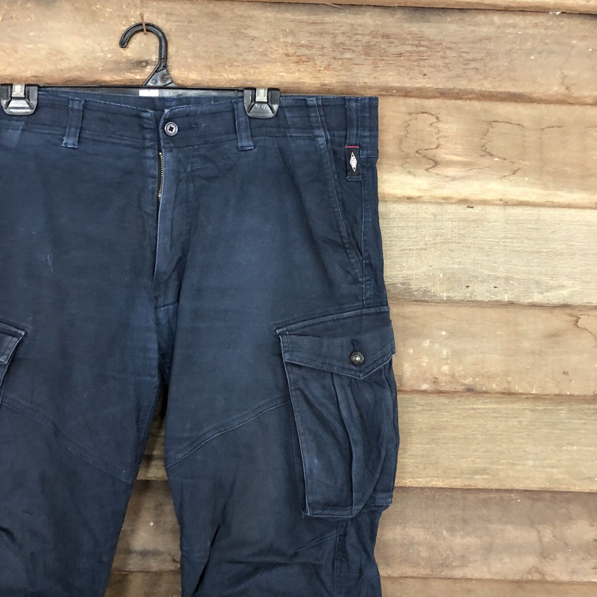 Japanese Brand Geride Dark Blue Multipocket utility Cargo Pants#c1015 Size US 33 - 5 Thumbnail