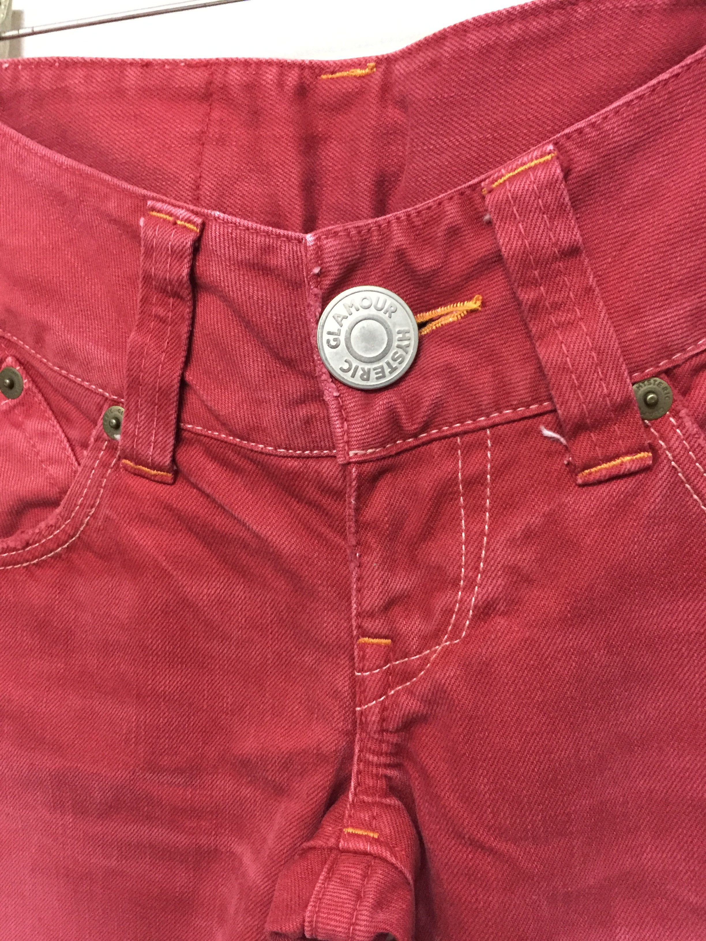 Hysteric Glamour HYSTERIC GLAMOUR Red distressed Denim Size 30" / US 8 / IT 44 - 9 Thumbnail