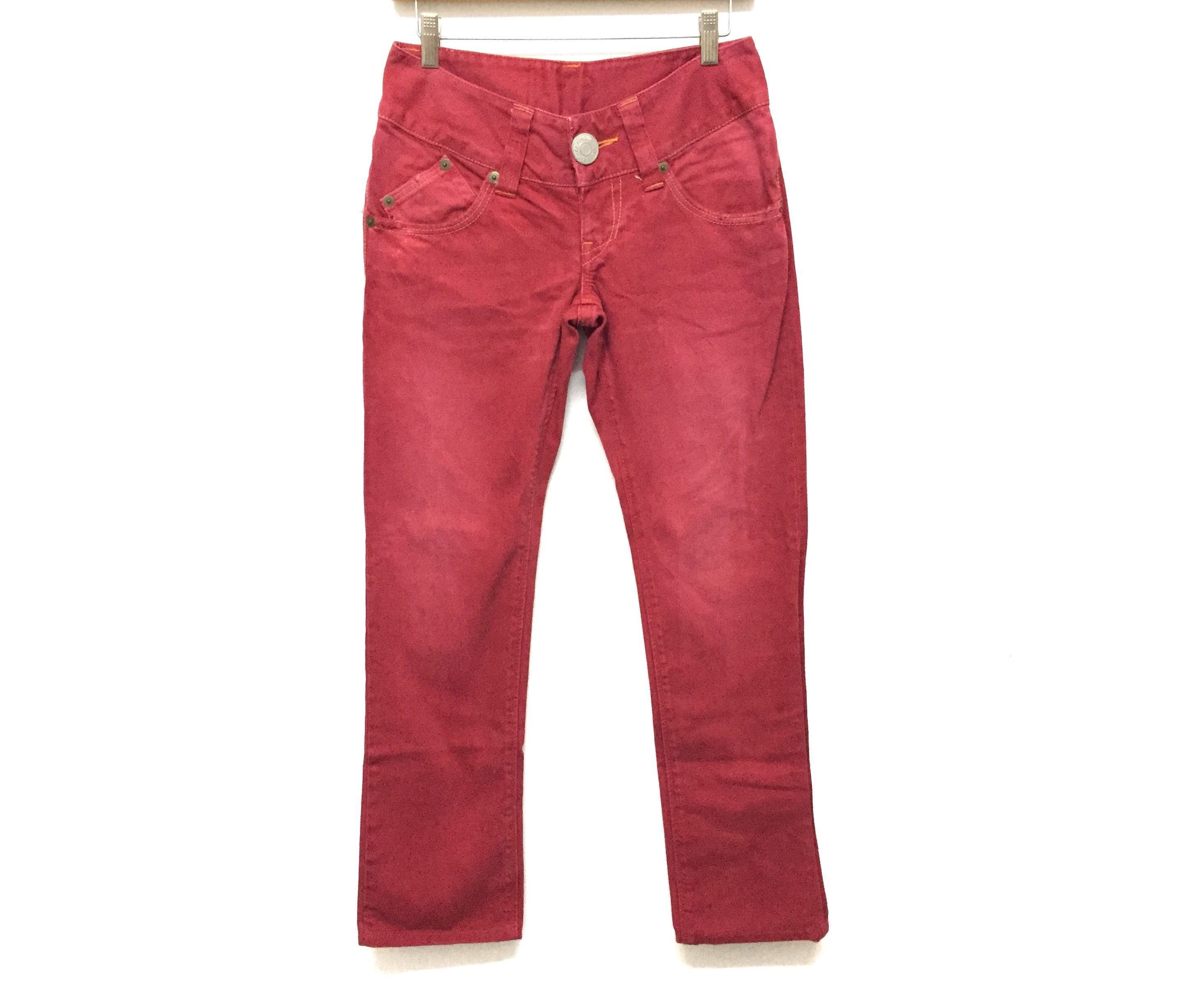 Hysteric Glamour HYSTERIC GLAMOUR Red distressed Denim Size 30" / US 8 / IT 44 - 6 Thumbnail