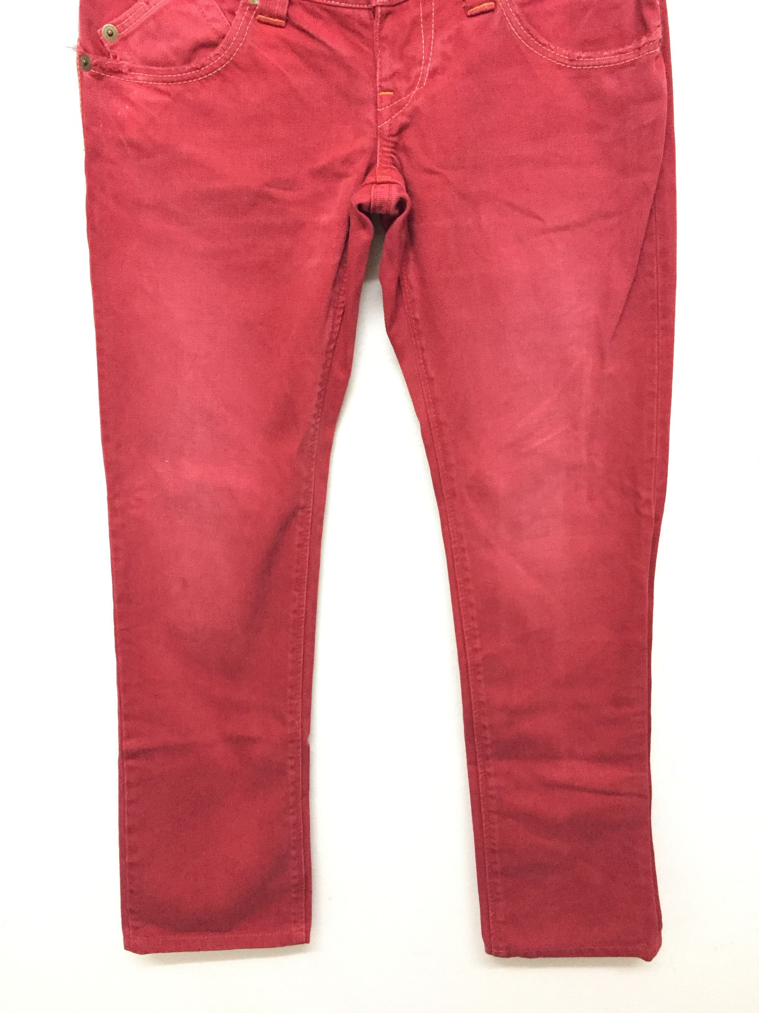 Hysteric Glamour HYSTERIC GLAMOUR Red distressed Denim Size 30" / US 8 / IT 44 - 8 Thumbnail