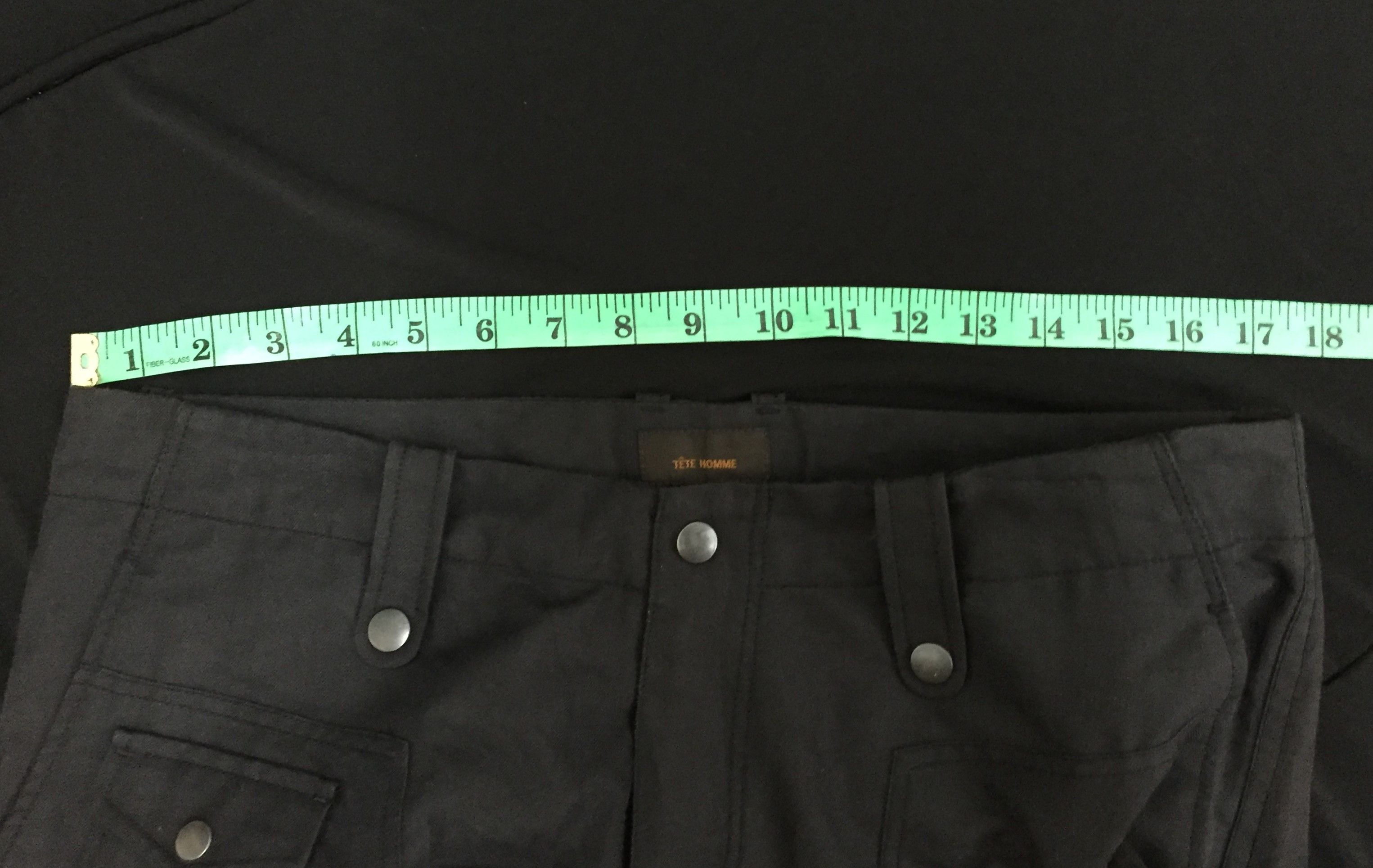 Japanese Brand × Kiminori Morishita × Tete Homme herringbone gas mask 3D Pocket bondage cargos flare pants Size US 35 - 12 Thumbnail