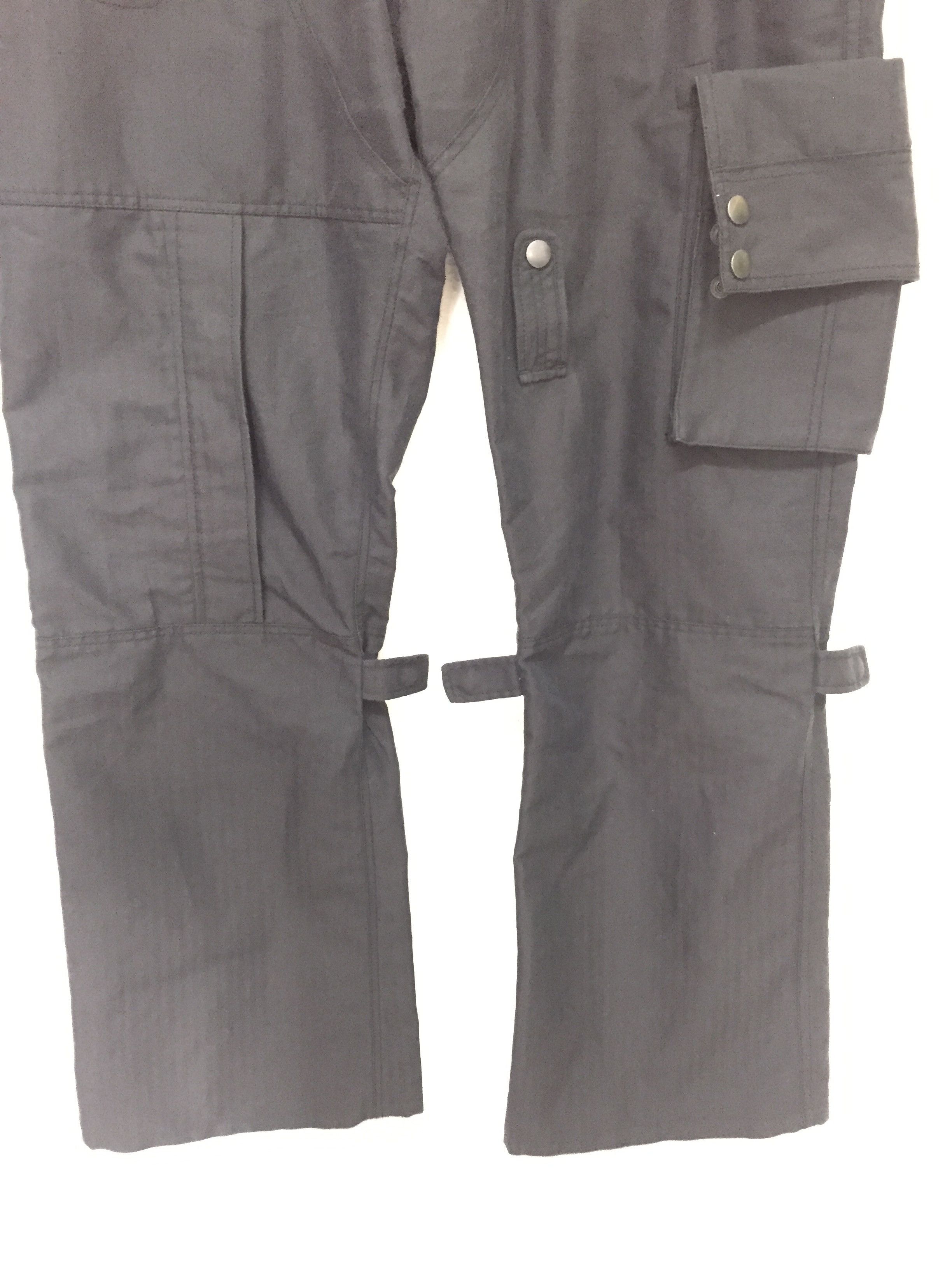 Japanese Brand × Kiminori Morishita × Tete Homme herringbone gas mask 3D Pocket bondage cargos flare pants Size US 35 - 4 Thumbnail