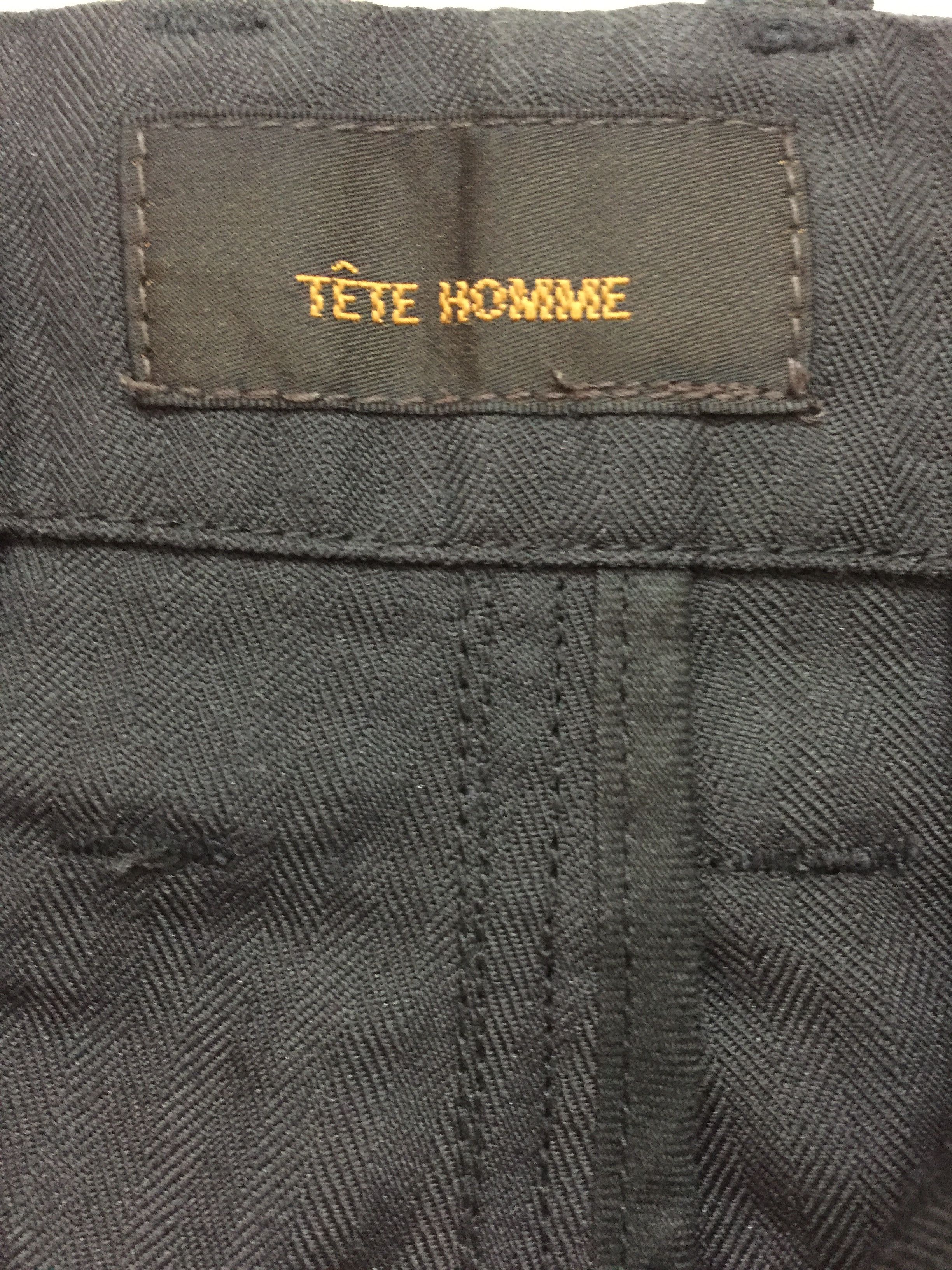 Japanese Brand × Kiminori Morishita × Tete Homme herringbone gas mask 3D Pocket bondage cargos flare pants Size US 35 - 10 Thumbnail