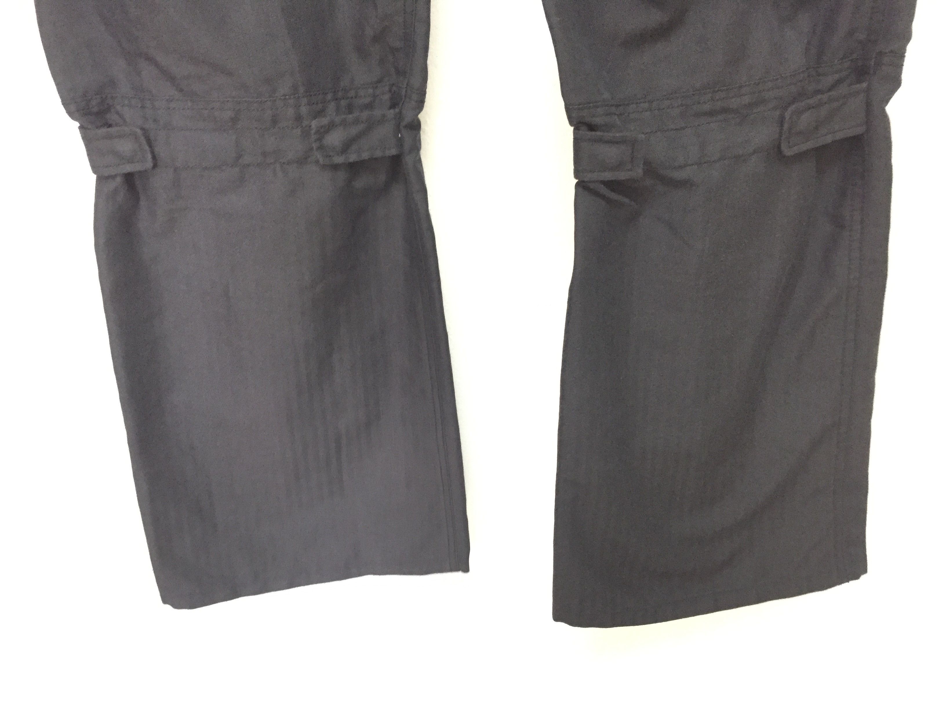 Japanese Brand × Kiminori Morishita × Tete Homme herringbone gas mask 3D Pocket bondage cargos flare pants Size US 35 - 9 Thumbnail