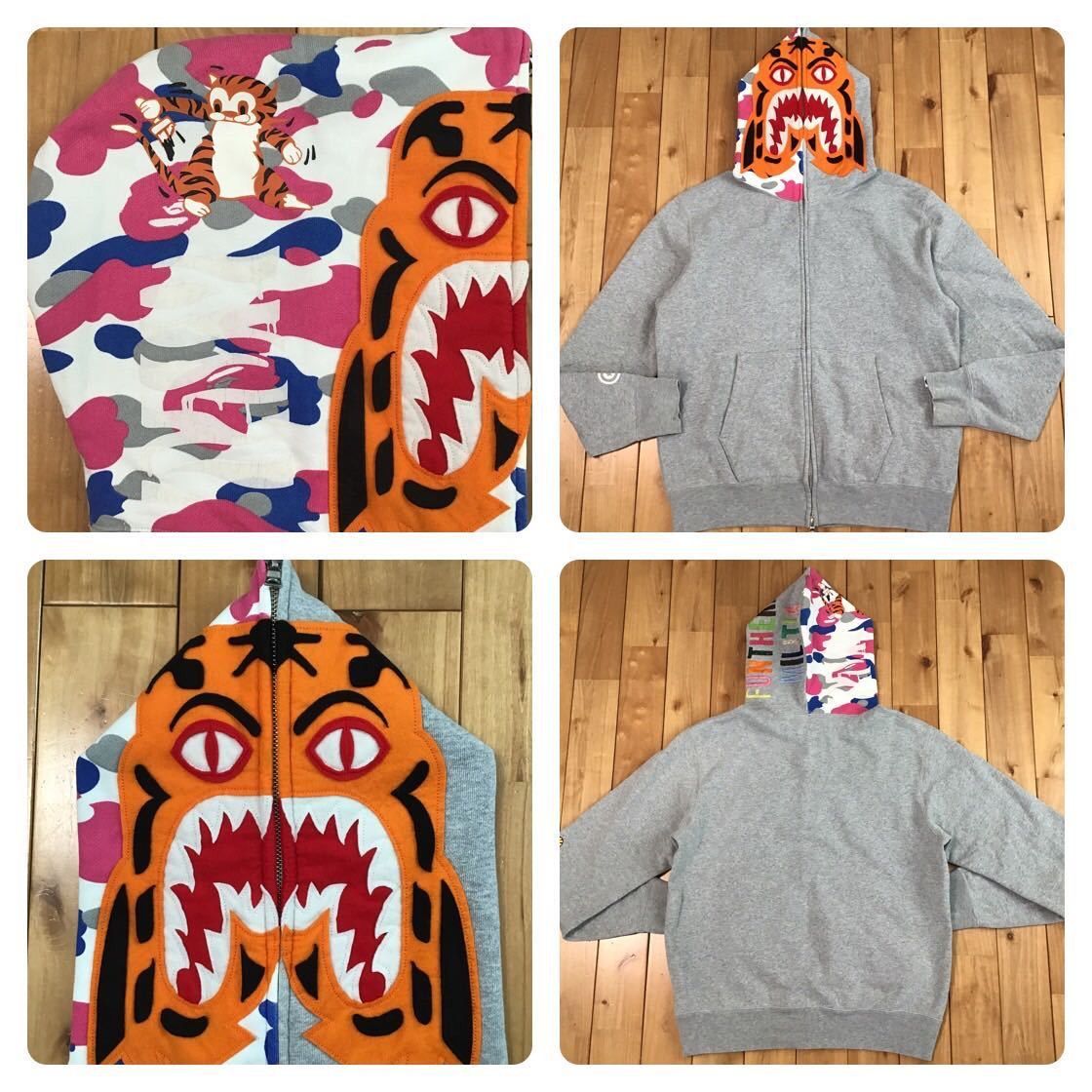Bape BAPE X HIDDEN STA CAMO TIGER FULL ZIP HOODIE | Grailed