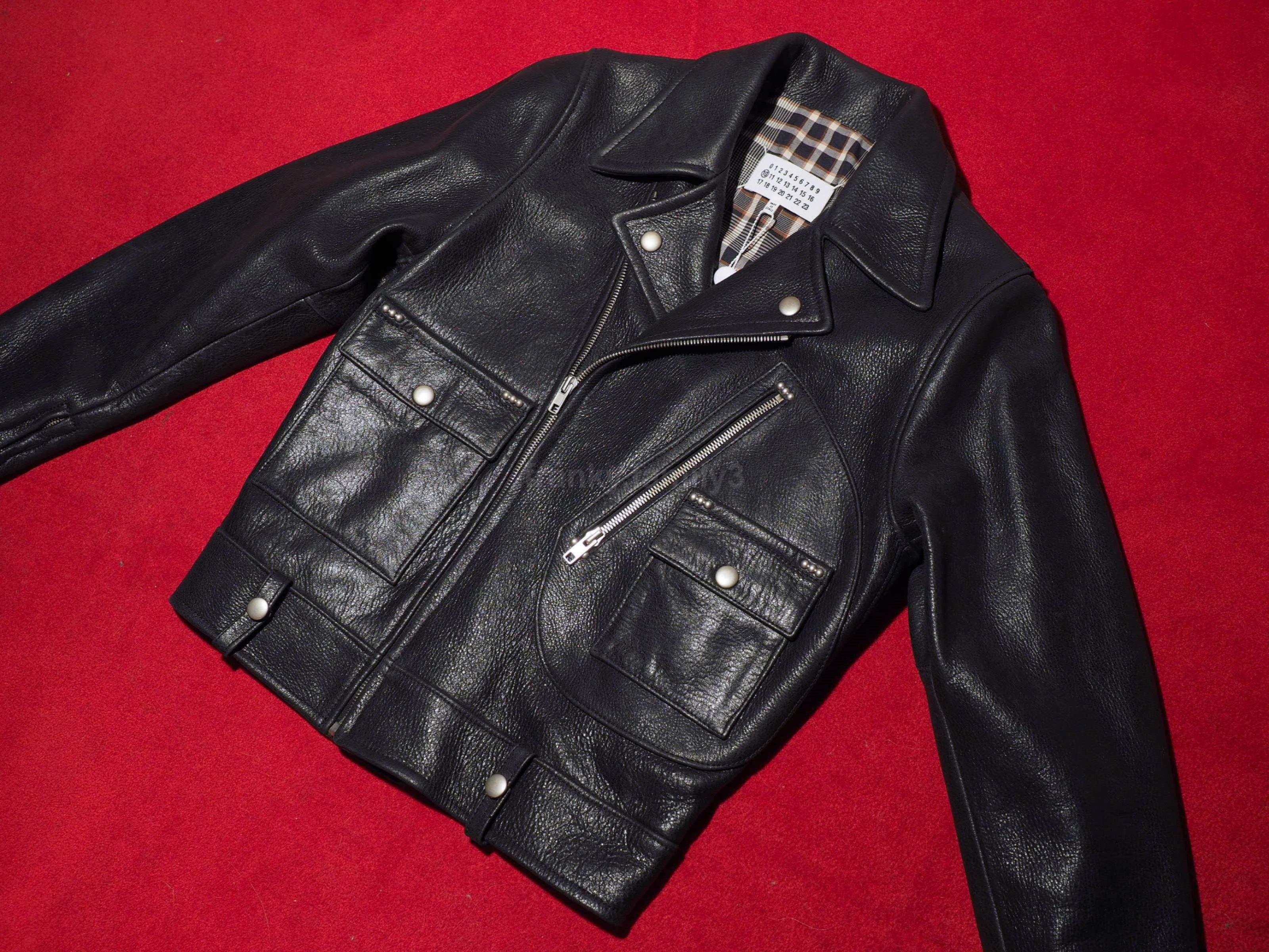 Maison Margiela Margiela jacket Zip archive biker chiodo leather perfecto Size US S / EU 44-46 / 1 - 18 Thumbnail