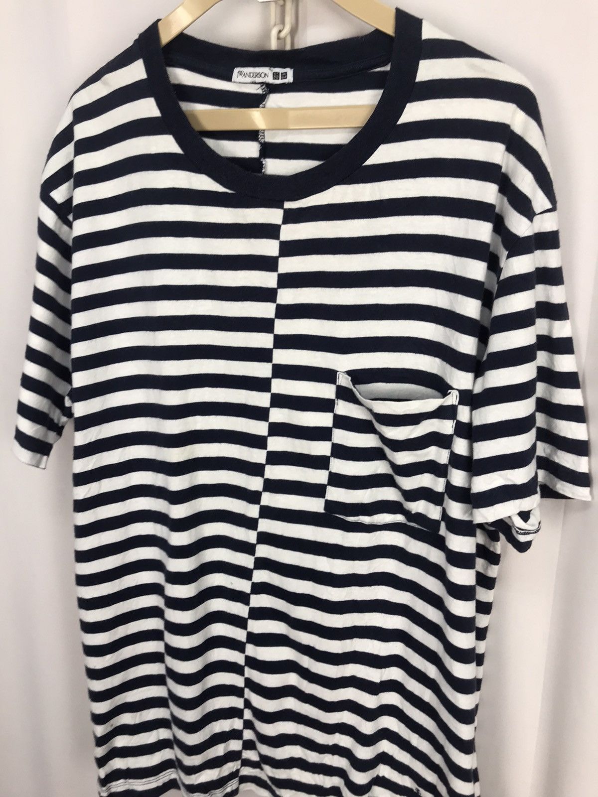 JW Anderson × Uniqlo 🔥BEST OFFER 🔥j.w AndersonxUniqlo stripe single pocket tshirt Size US L / EU 52-54 / 3 - 3 Thumbnail