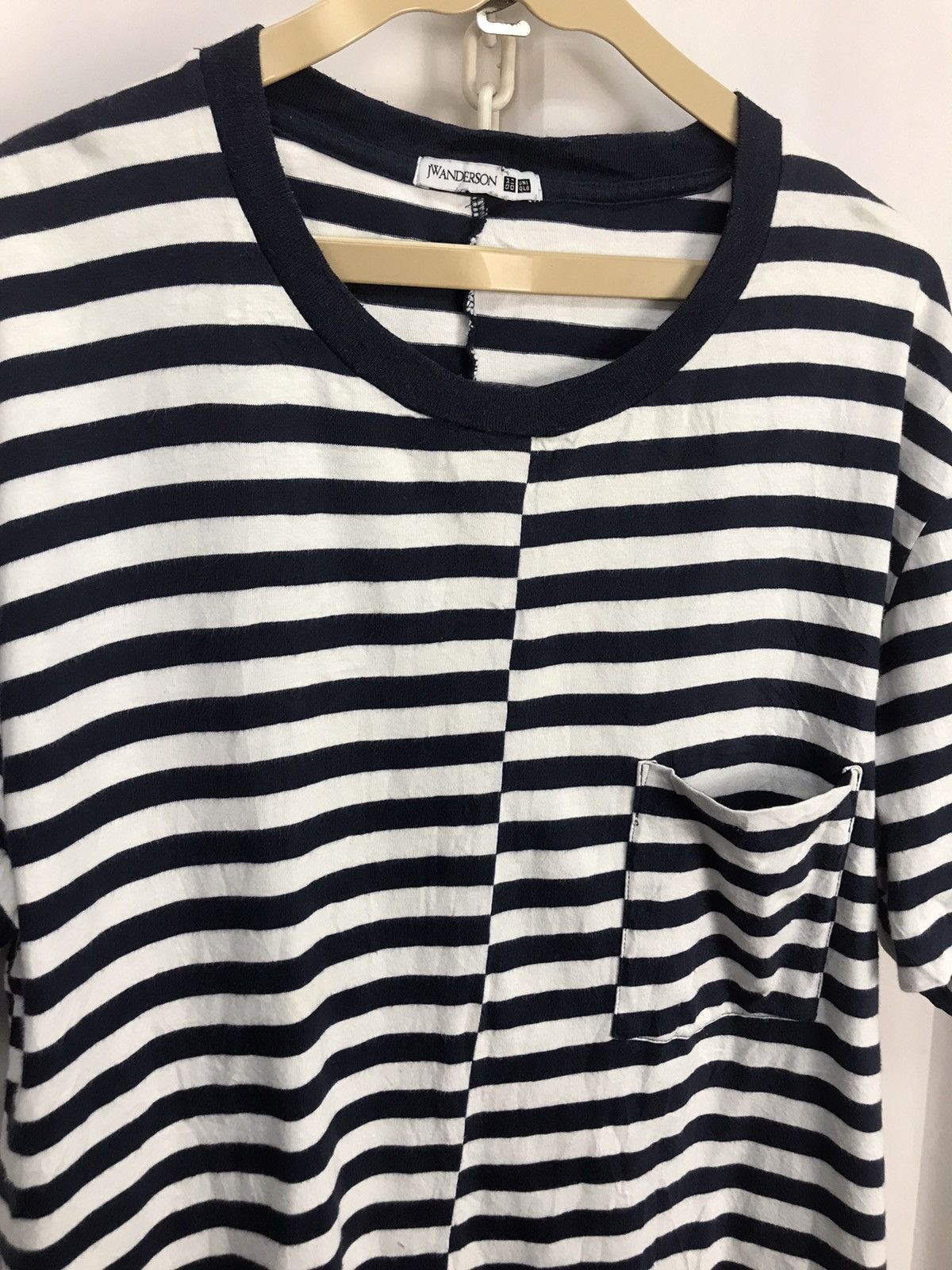 JW Anderson × Uniqlo 🔥BEST OFFER 🔥j.w AndersonxUniqlo stripe single pocket tshirt Size US L / EU 52-54 / 3 - 4 Thumbnail