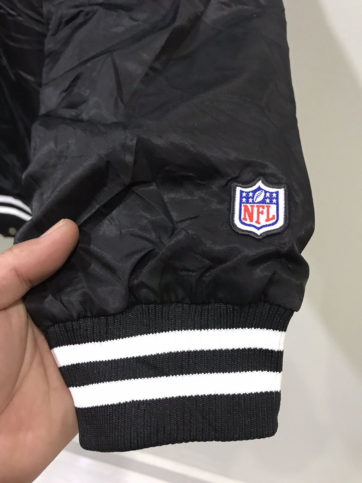 NFL RAIDERS NFL Nylon Varsity Jacket Size US XL / EU 56 / 4 - 9 Thumbnail