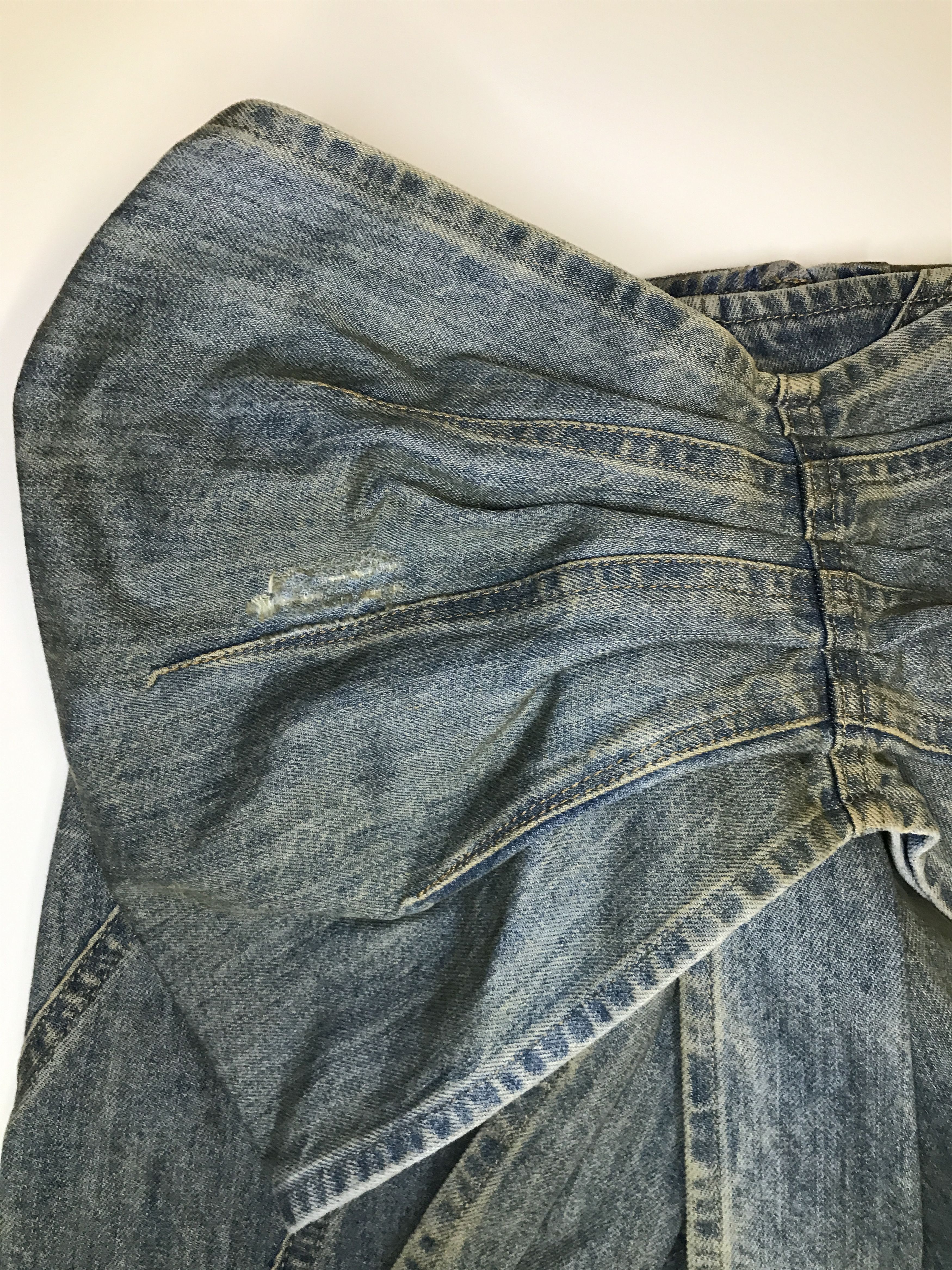 Miu Miu Miu Miu Denim Bow Mini Skirt (0732) Size 26" / US 2 / IT 38 - 8 Thumbnail