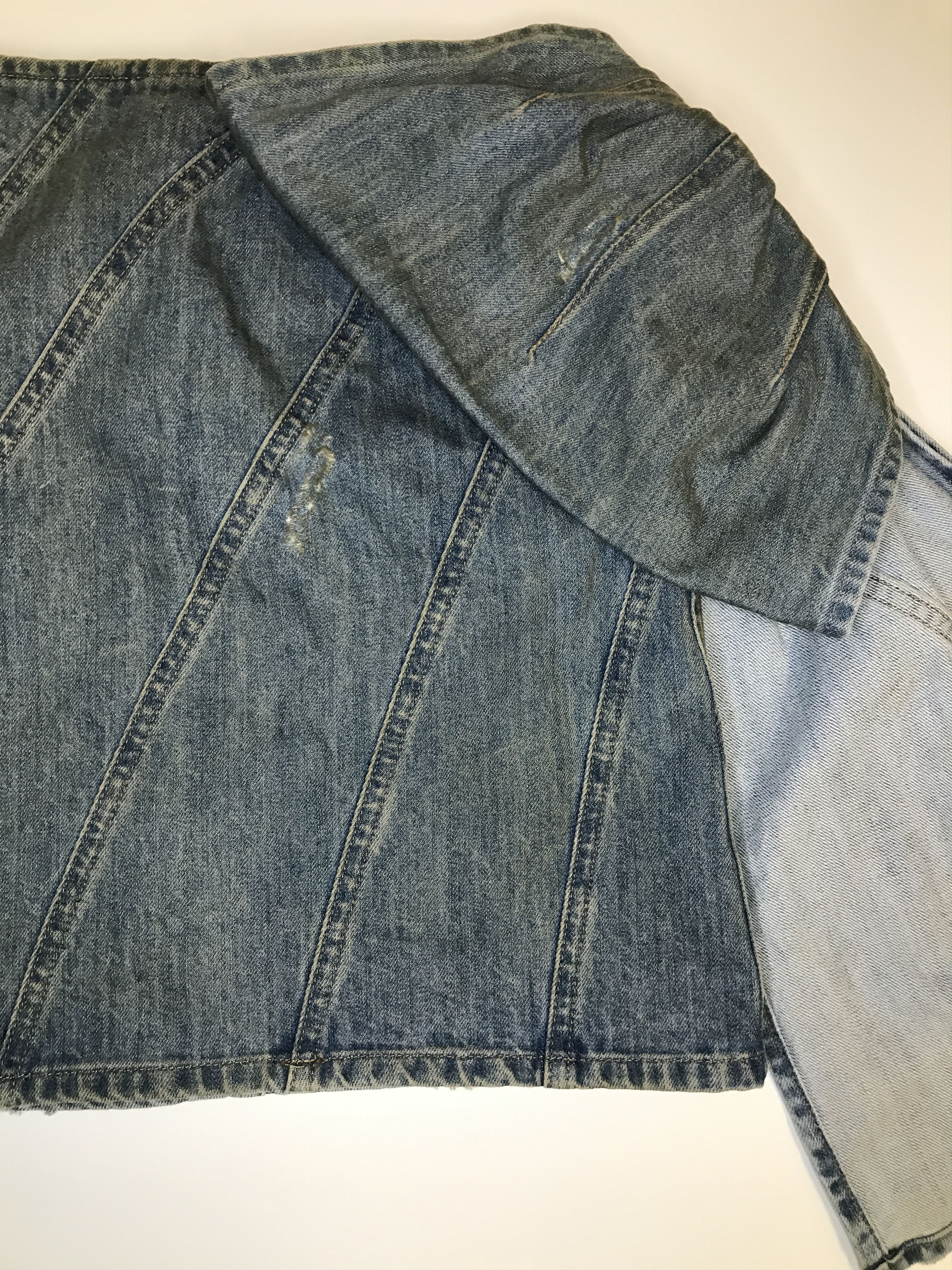 Miu Miu Miu Miu Denim Bow Mini Skirt (0732) Size 26" / US 2 / IT 38 - 6 Thumbnail