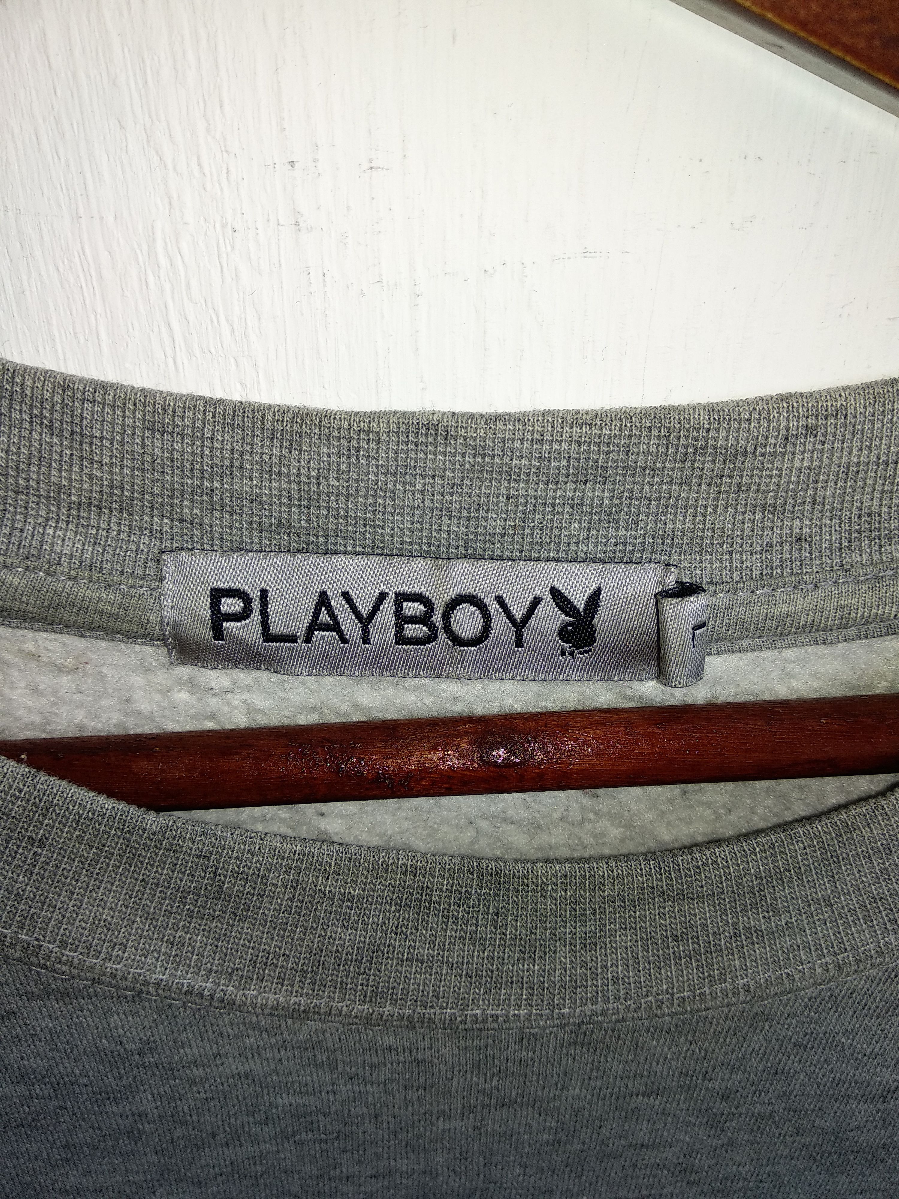 Playboy Vintage Playboy Big Logo Sweatshirt/Size L/Gray Colour Size US L / EU 52-54 / 3 - 4 Thumbnail