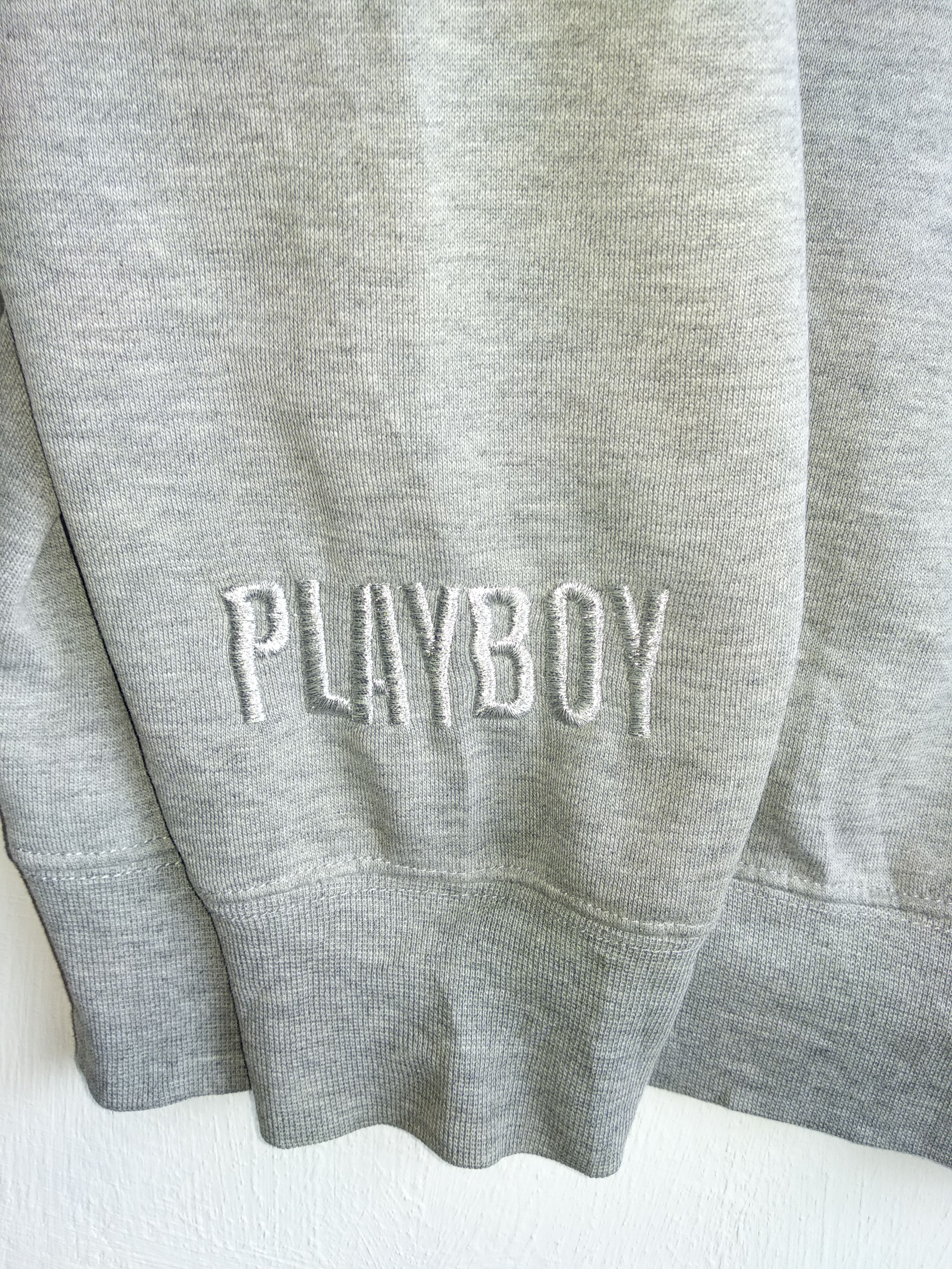 Playboy Vintage Playboy Big Logo Sweatshirt/Size L/Gray Colour Size US L / EU 52-54 / 3 - 7 Thumbnail