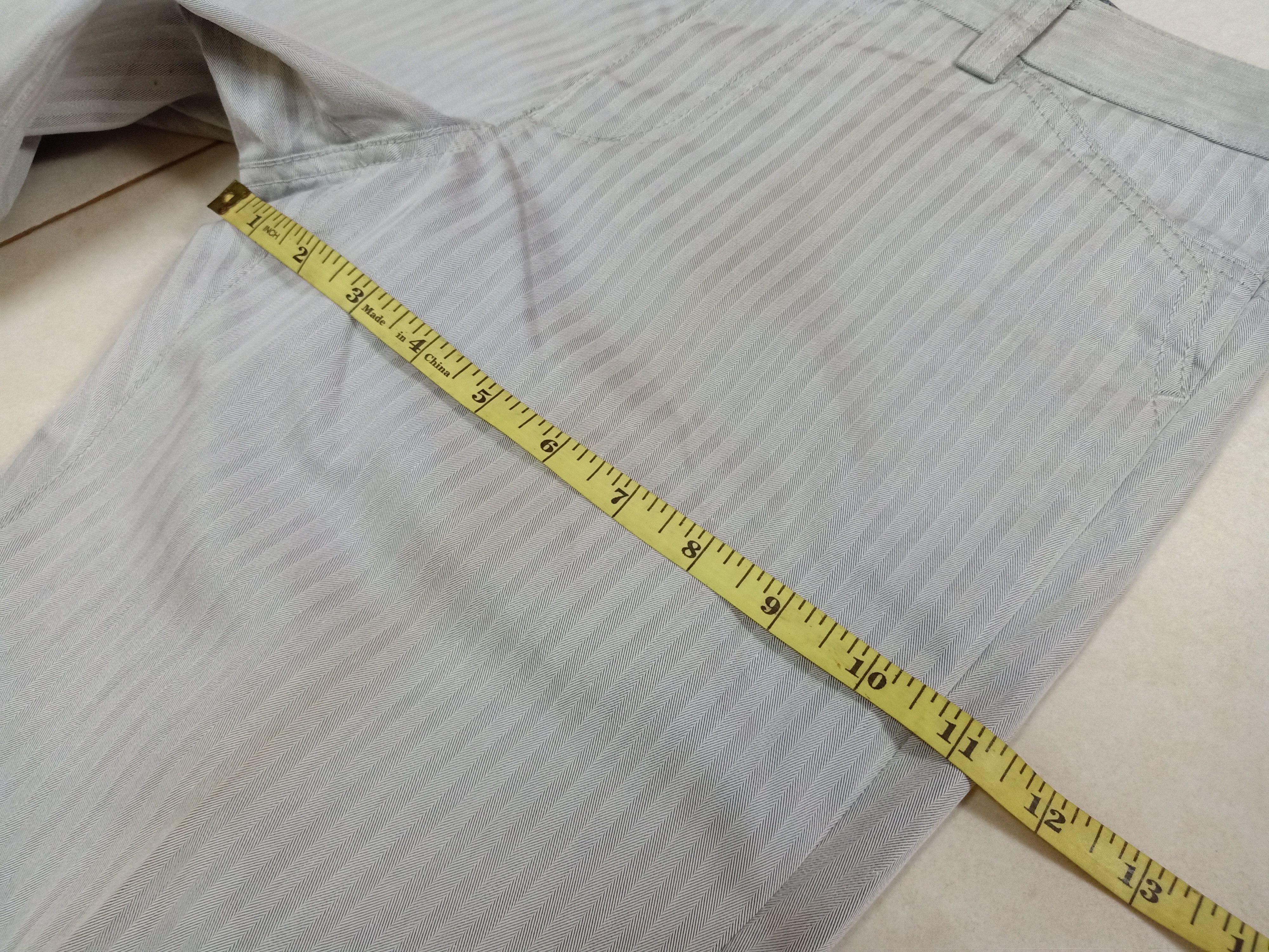 Katharine Hamnett London KATHARINE HAMNETT London Lite Gray Striped Pants Size US 32 / EU 48 - 14 Thumbnail