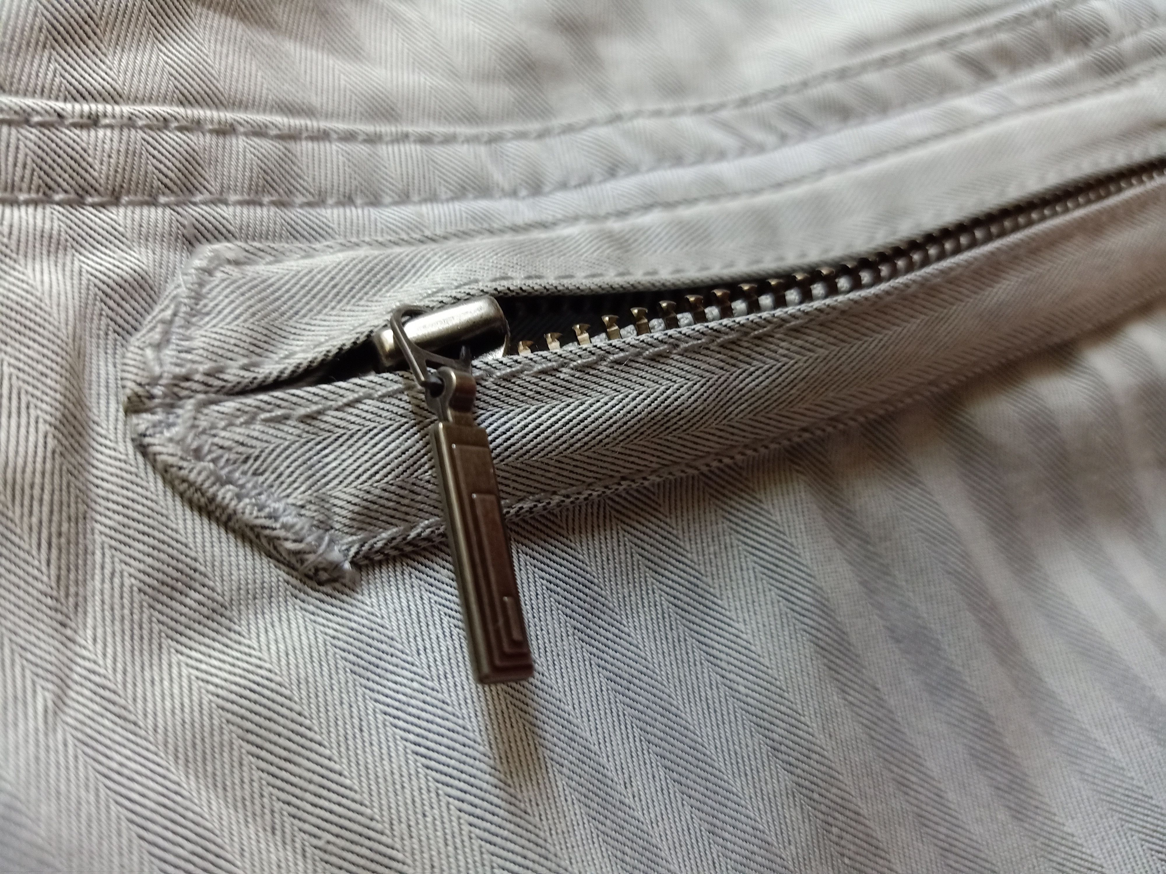 Katharine Hamnett London KATHARINE HAMNETT London Lite Gray Striped Pants Size US 32 / EU 48 - 8 Thumbnail