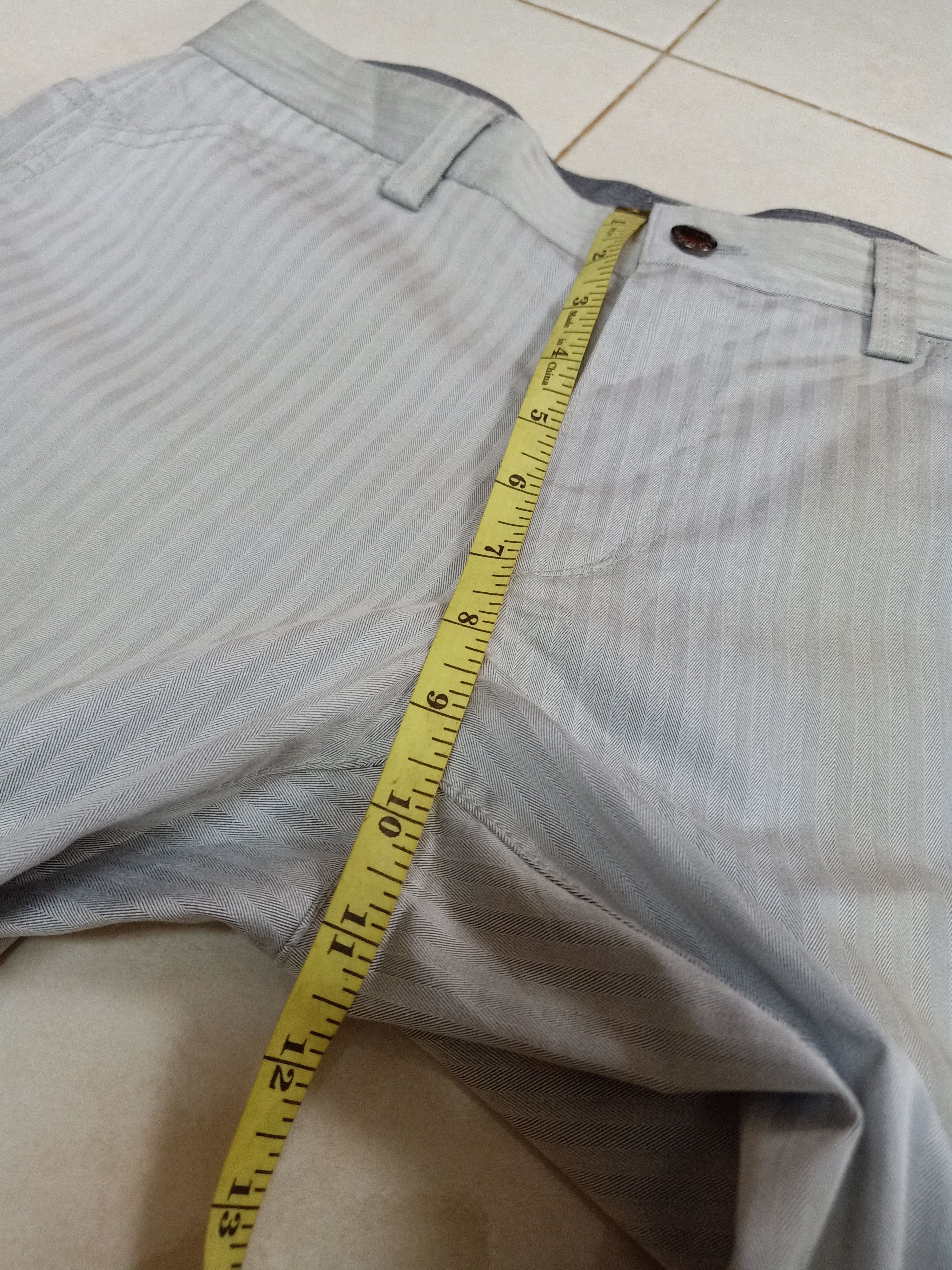 Katharine Hamnett London KATHARINE HAMNETT London Lite Gray Striped Pants Size US 32 / EU 48 - 12 Thumbnail