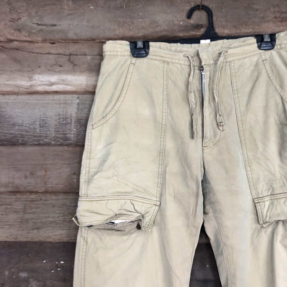 Japanese Brand Tabloid News Cream Multipocket Cargo Pants#c1009 Size US 30 / EU 46 - 6 Thumbnail