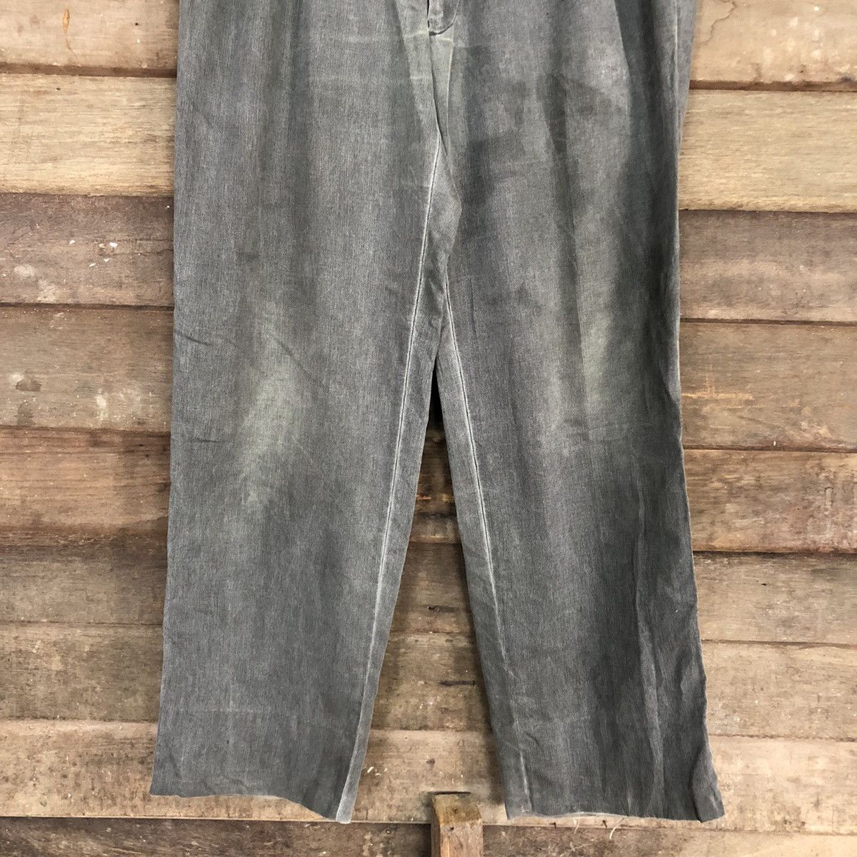 Roberta di Camerino DL Roberta Di Camerino Grey Faded Straight Pants #c1021 Size US 30 / EU 46 - 3 Thumbnail