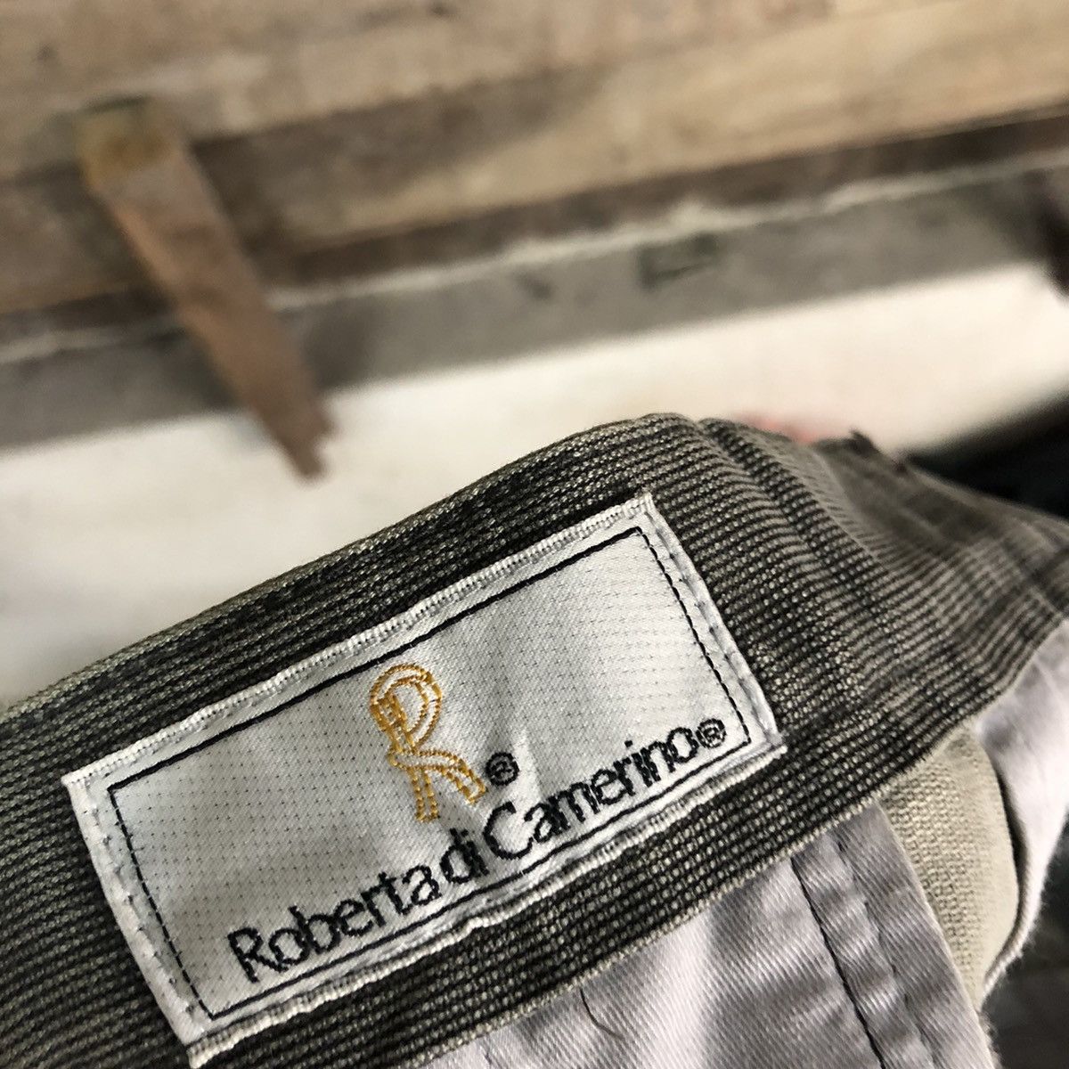 Roberta di Camerino DL Roberta Di Camerino Grey Faded Straight Pants #c1021 Size US 30 / EU 46 - 9 Thumbnail