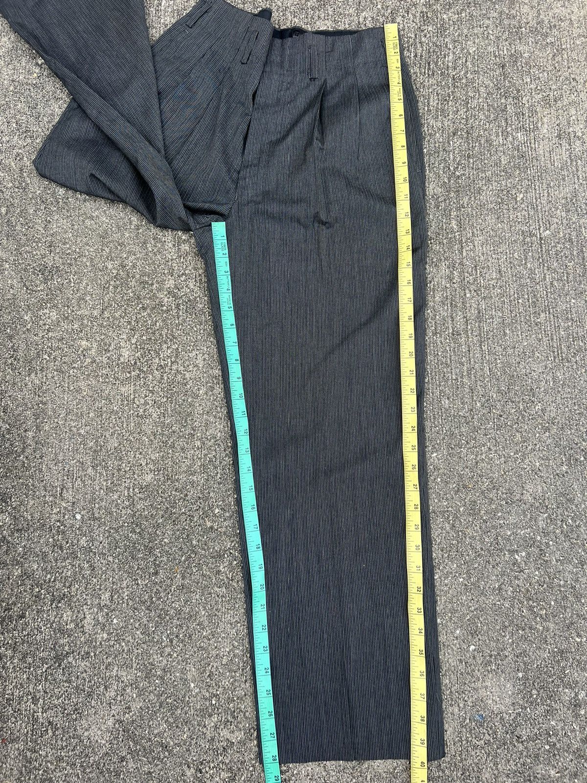 Vintage Vintage 80s Jun Men Japan Pinstripes Trouser Pant Size US 31 - 5 Thumbnail