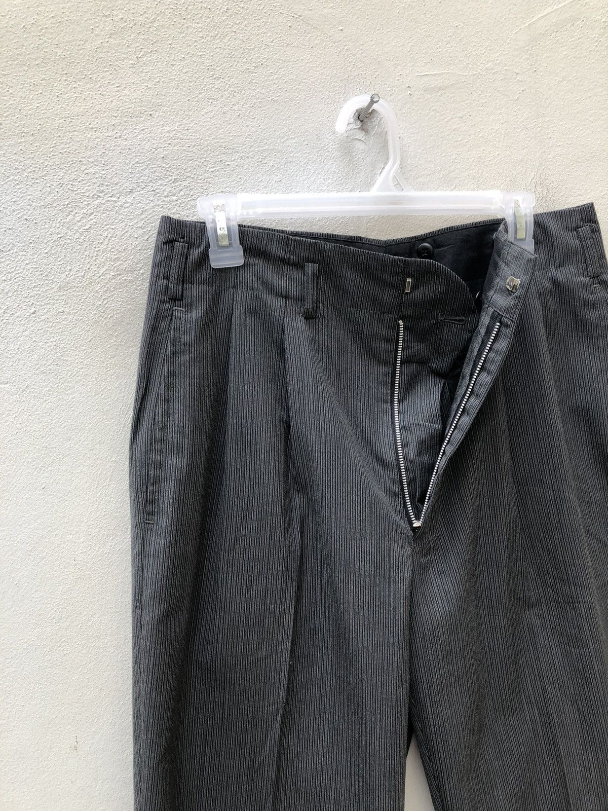 Vintage Vintage 80s Jun Men Japan Pinstripes Trouser Pant Size US 31 - 9 Thumbnail