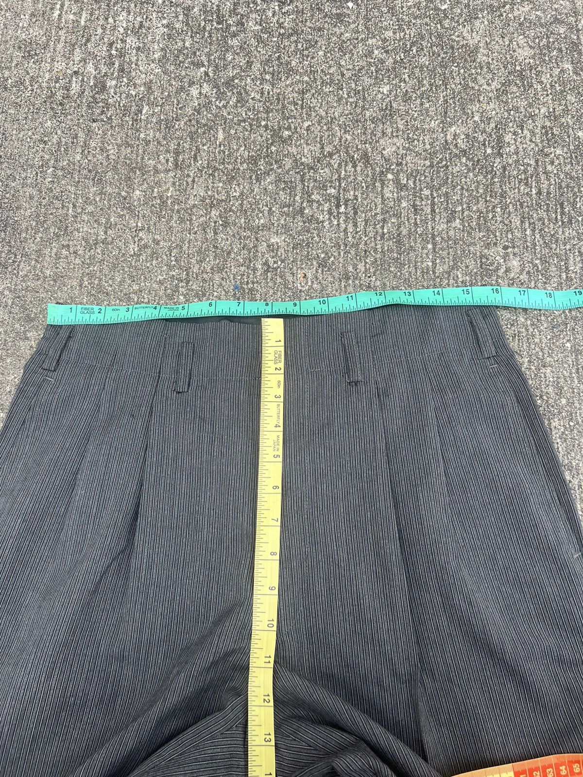 Vintage Vintage 80s Jun Men Japan Pinstripes Trouser Pant Size US 31 - 3 Thumbnail