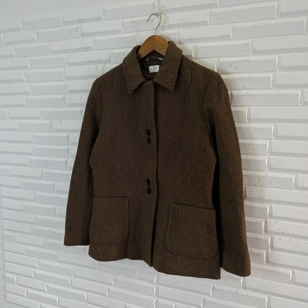 Vintage VINTAGE OTTIMO BRACCIO MADE IN ITALY HERRINGBONE WOOL Size US S / EU 44-46 / 1 - 2 Thumbnail