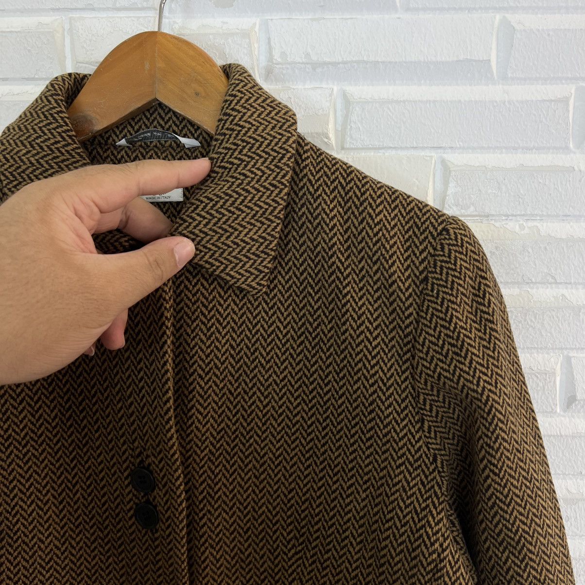 Vintage VINTAGE OTTIMO BRACCIO MADE IN ITALY HERRINGBONE WOOL Size US S / EU 44-46 / 1 - 6 Thumbnail