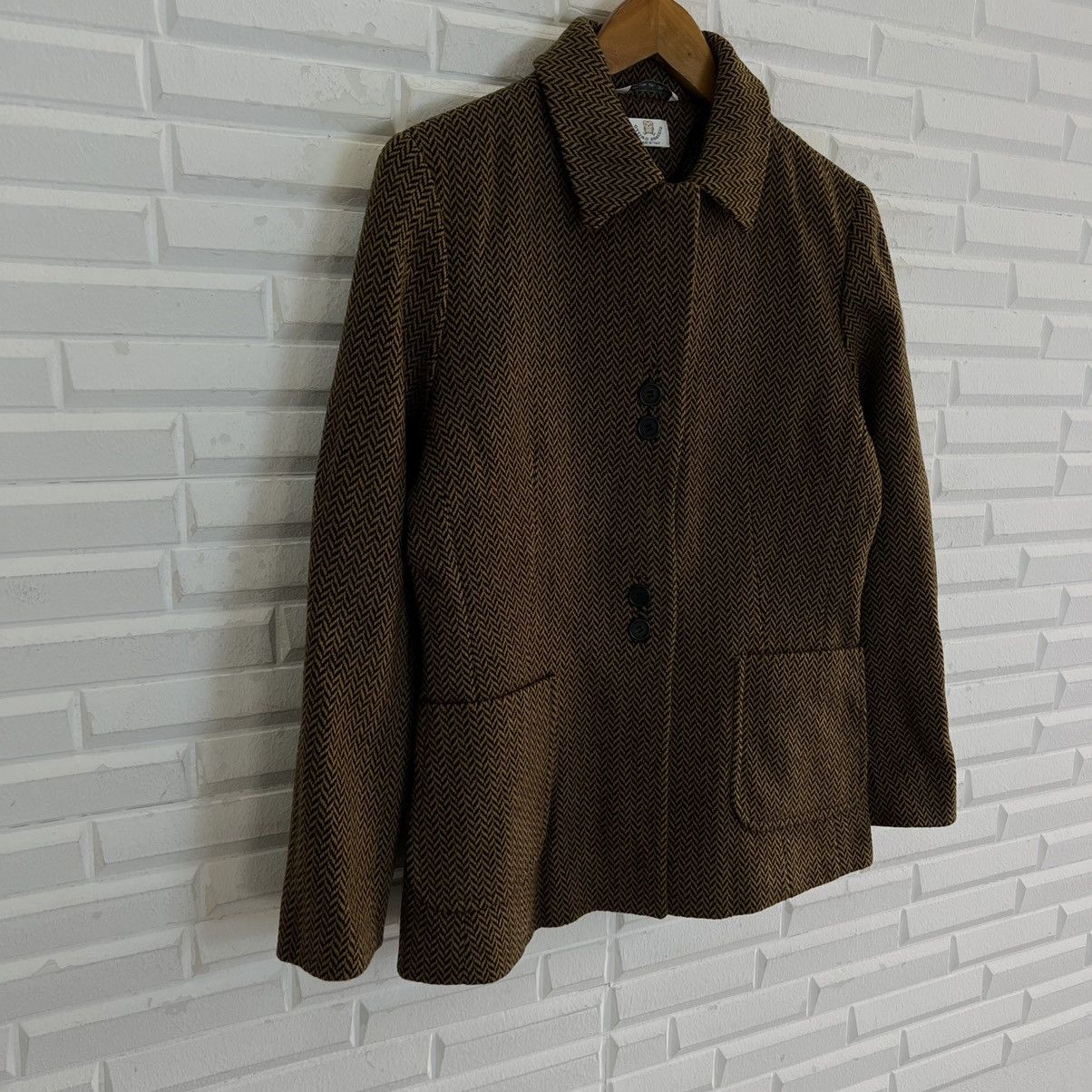 Vintage VINTAGE OTTIMO BRACCIO MADE IN ITALY HERRINGBONE WOOL Size US S / EU 44-46 / 1 - 5 Thumbnail