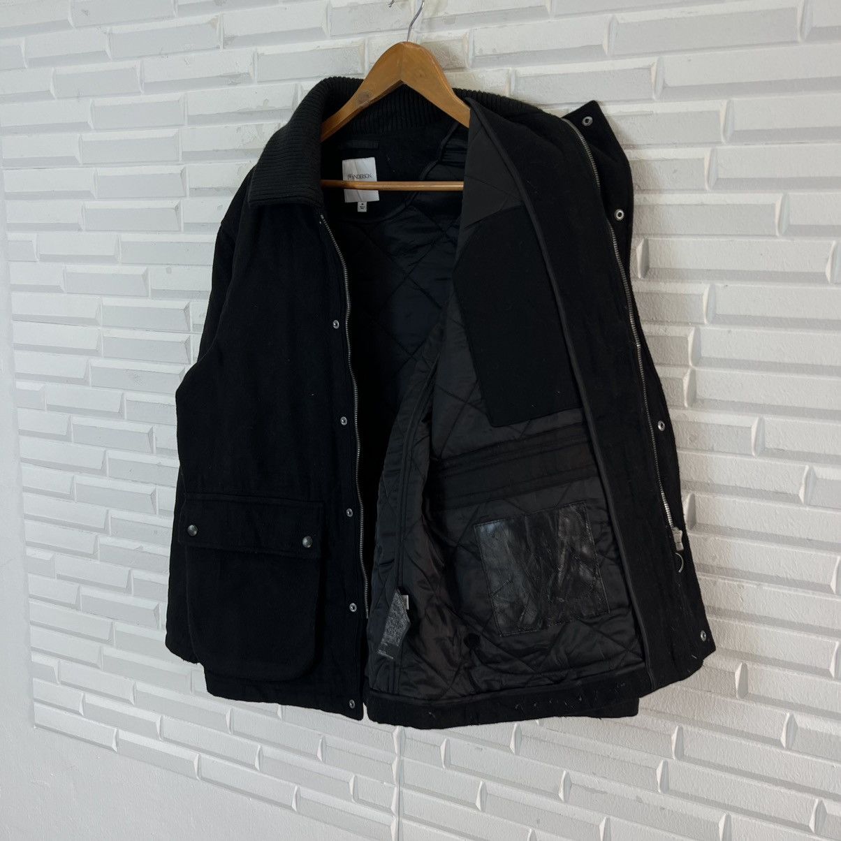Japanese Brand ICONIC ULTIMATE BLACK DOUBLE COLLAR J.WANDERSON UNIQLO JAPAN Size US M / EU 48-50 / 2 - 12 Thumbnail