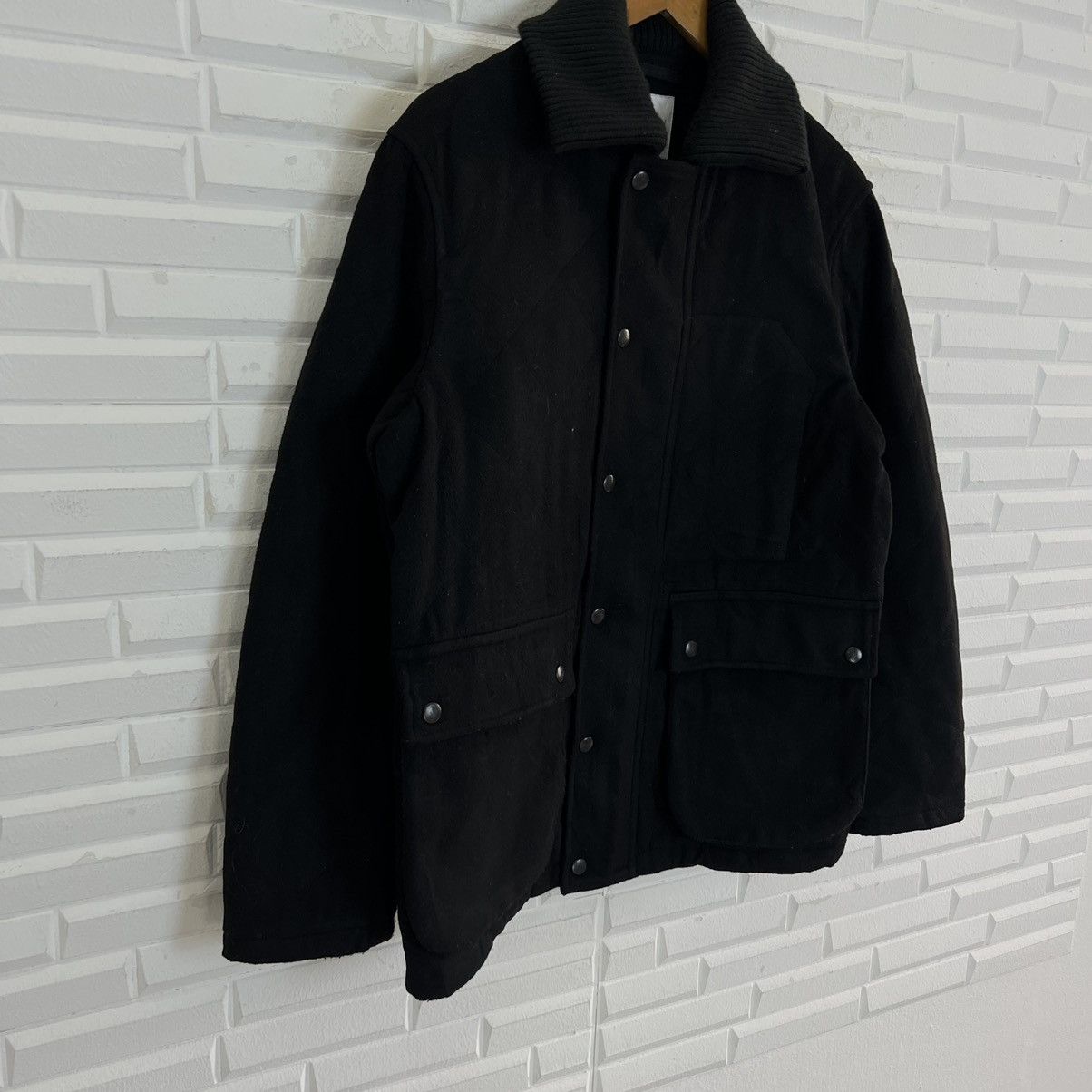 Japanese Brand ICONIC ULTIMATE BLACK DOUBLE COLLAR J.WANDERSON UNIQLO JAPAN Size US M / EU 48-50 / 2 - 5 Thumbnail