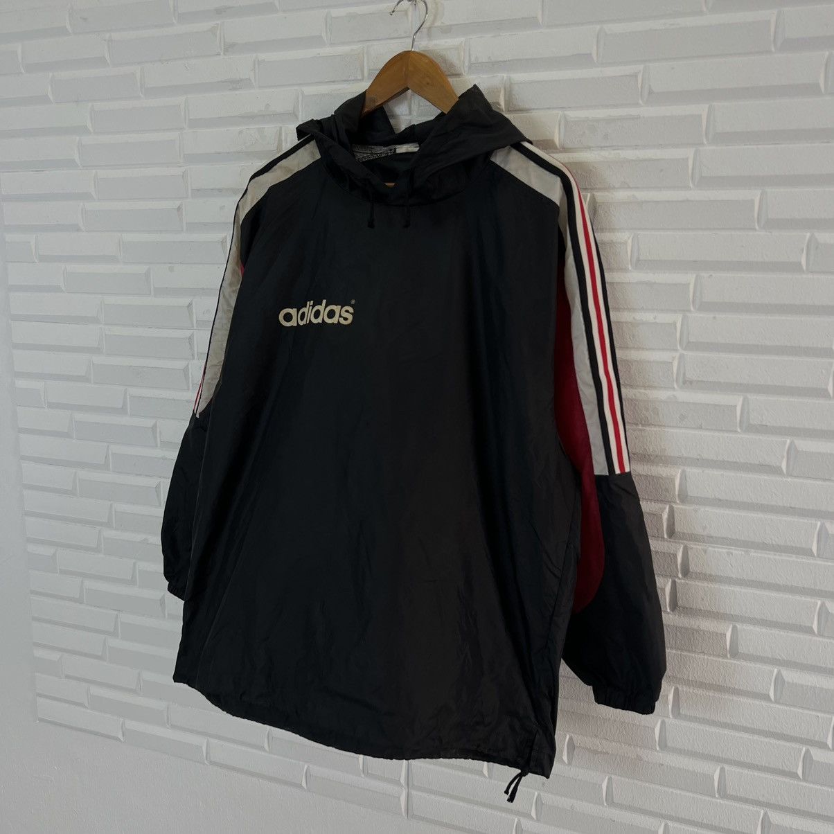 Adidas VINTAGE ADIDAS BIG LOGO COACH JACKET BY DESCENTE Size US L / EU 52-54 / 3 - 2 Thumbnail