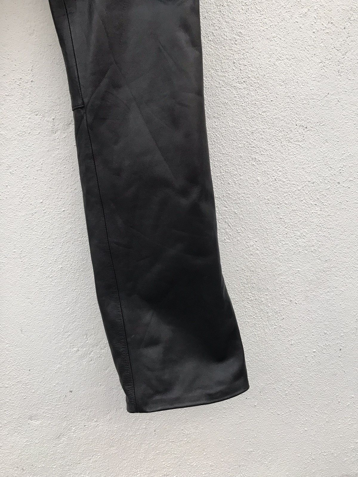 Japanese Brand × Leather × Vintage Vintage Echtes Leder Leather Pant Size US 26 / EU 42 - 4 Thumbnail