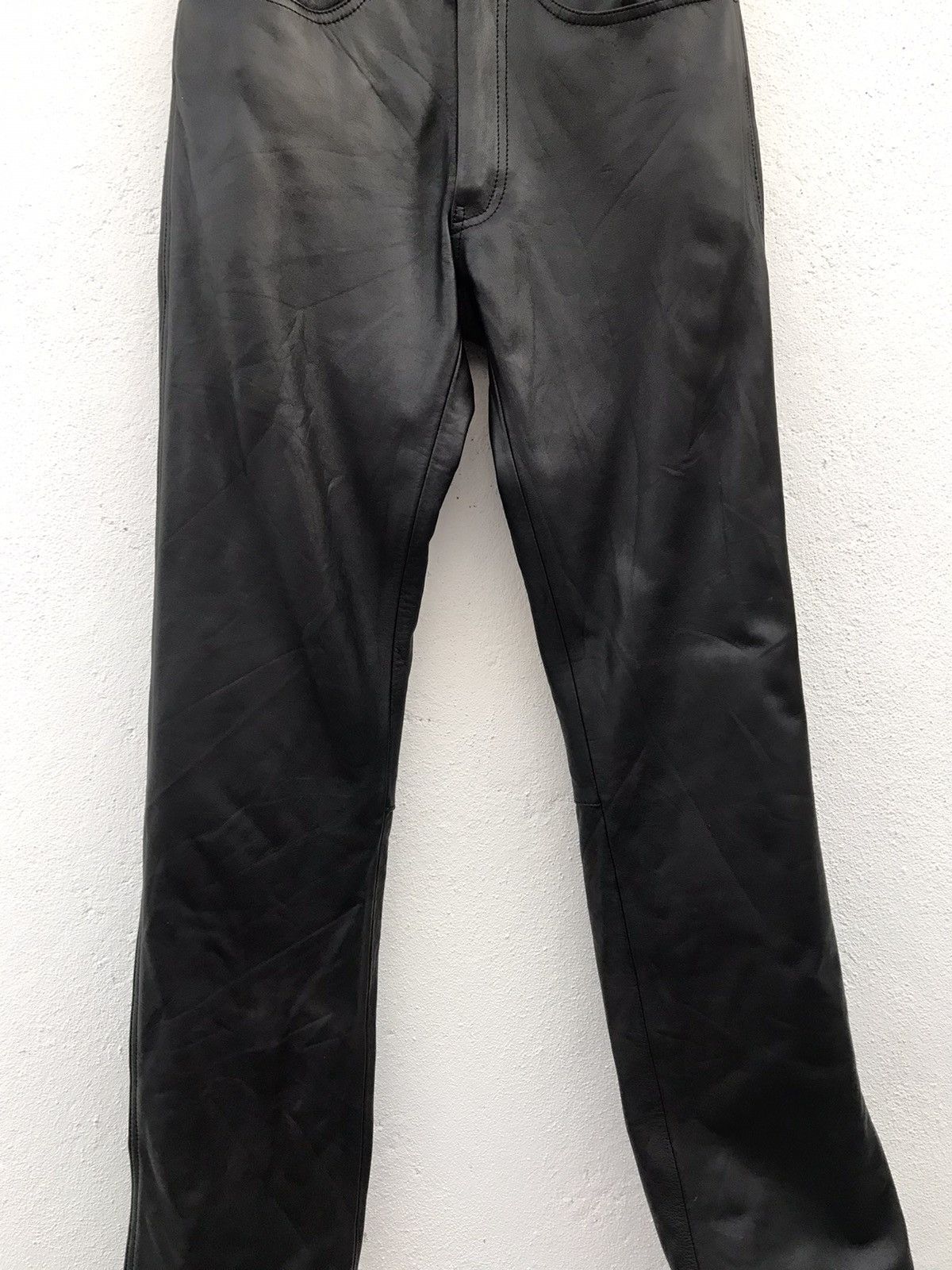 Japanese Brand × Leather × Vintage Vintage Echtes Leder Leather Pant Size US 26 / EU 42 - 5 Thumbnail