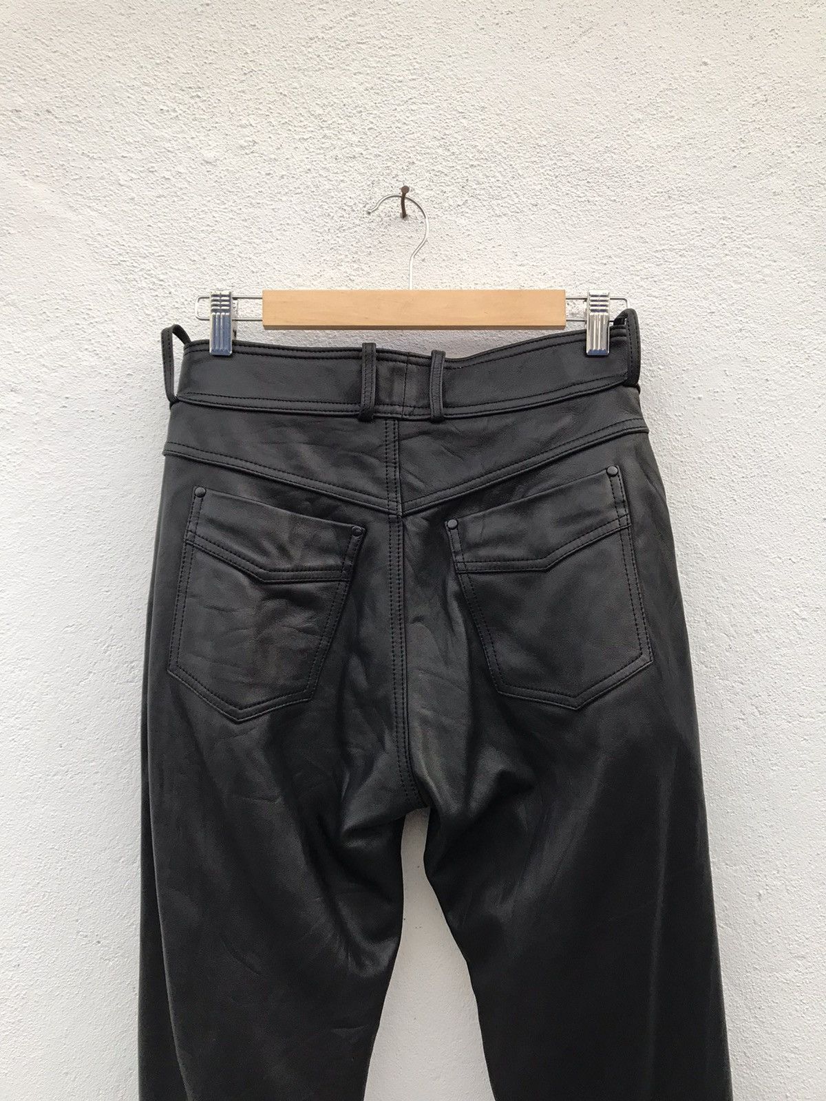 Japanese Brand × Leather × Vintage Vintage Echtes Leder Leather Pant Size US 26 / EU 42 - 7 Thumbnail