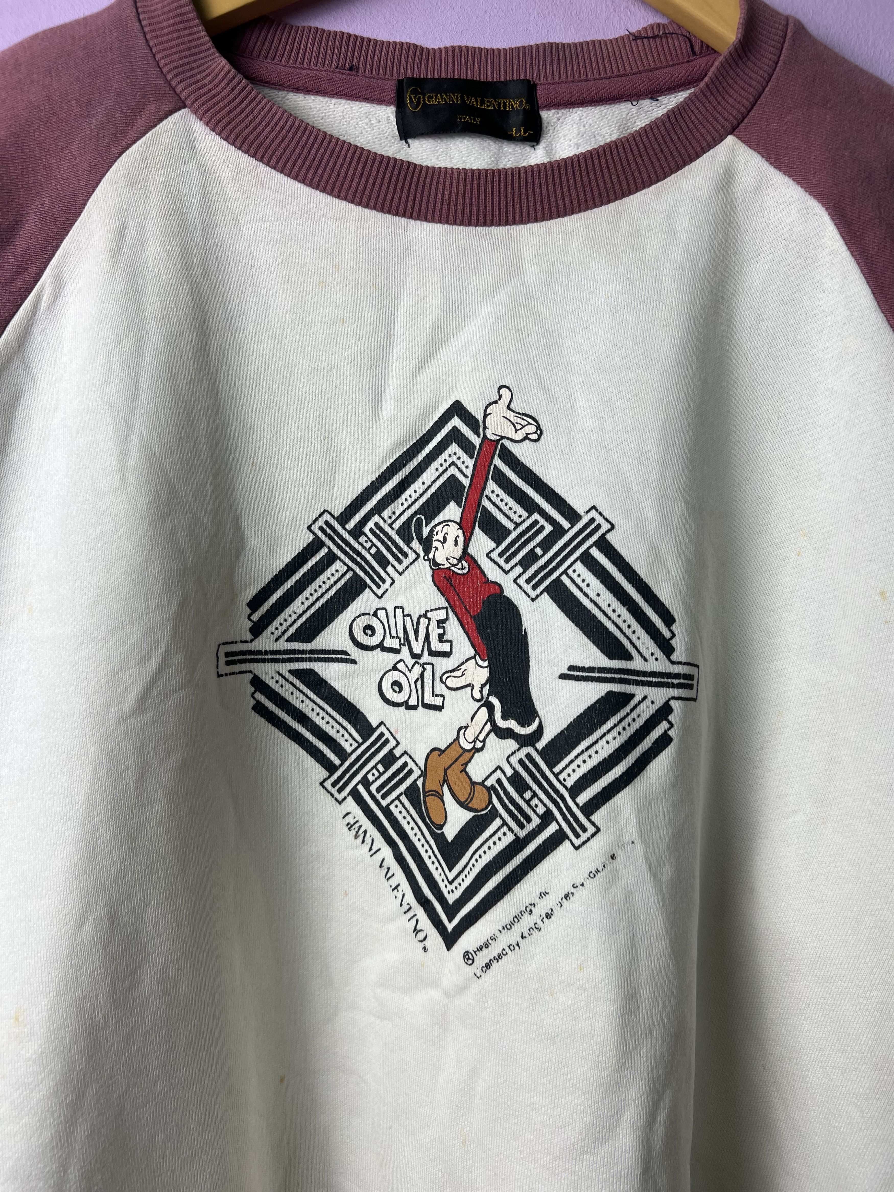 Gianni Valentino 🔥Rare Vintage Gianni Valentino Olive Oyl Sweatshirts Size US M / EU 48-50 / 2 - 4 Thumbnail