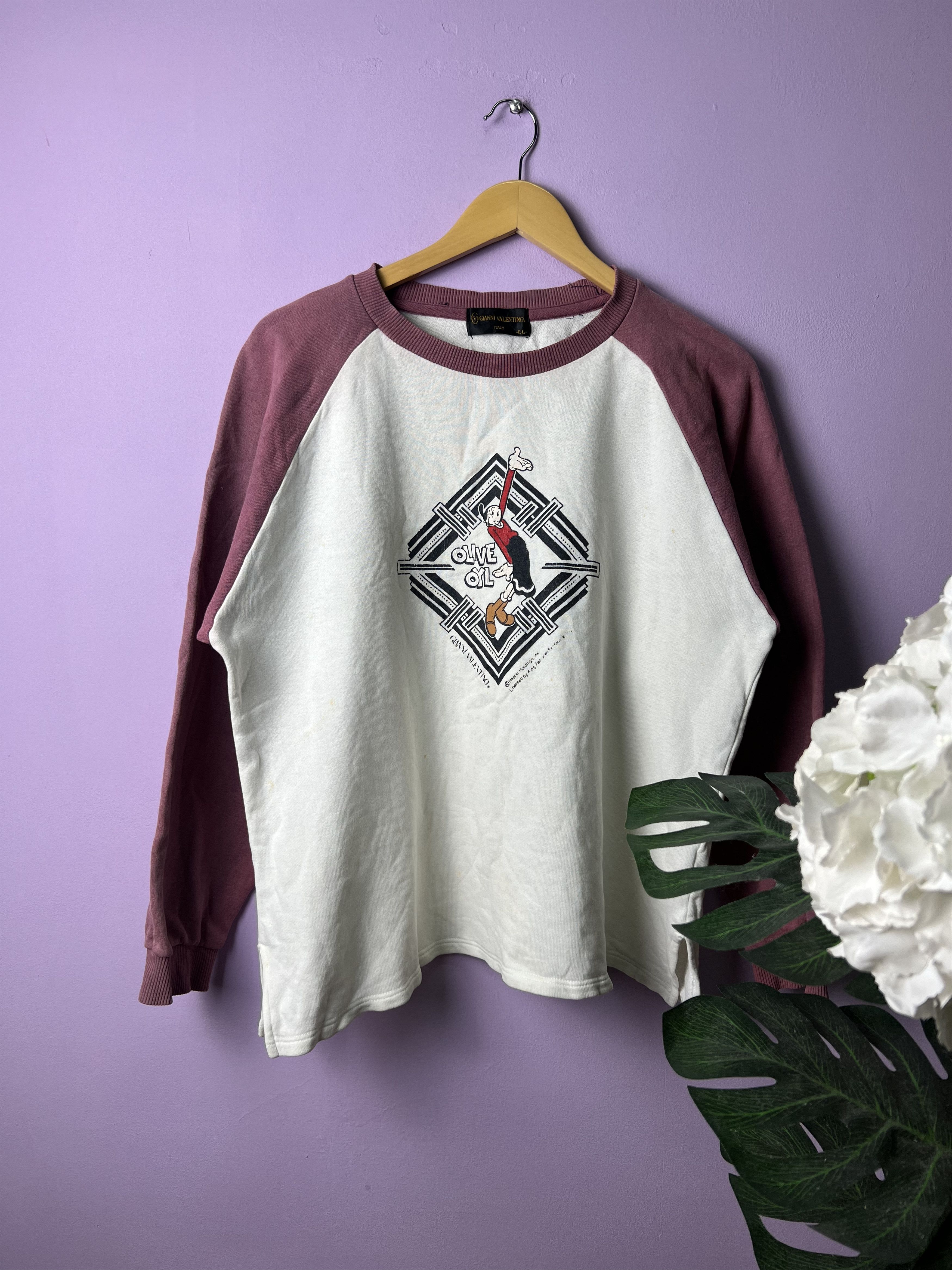 Gianni Valentino 🔥Rare Vintage Gianni Valentino Olive Oyl Sweatshirts Size US M / EU 48-50 / 2 - 1 Thumbnail