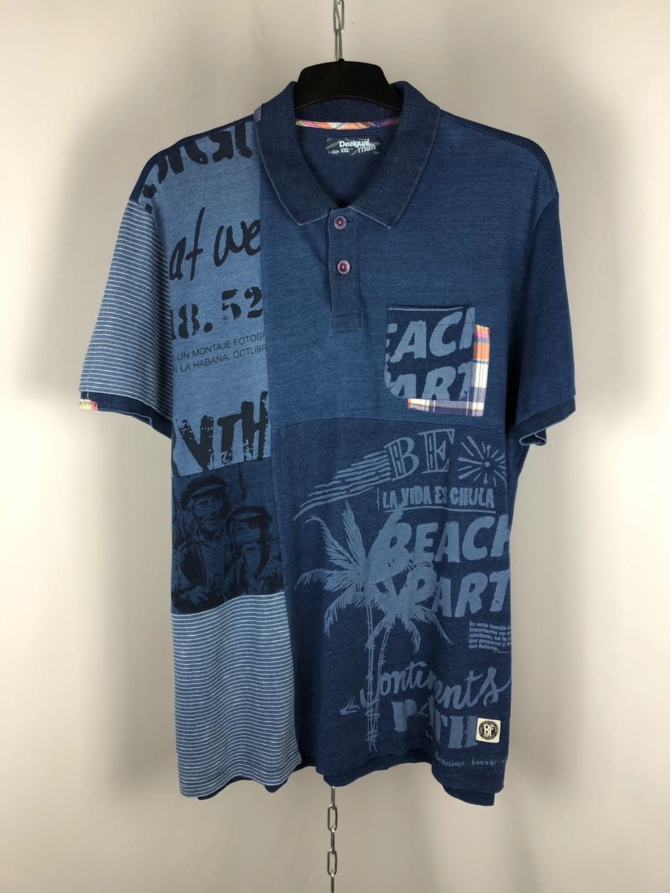 Desigual Desigual polo T-shirts designer blue size XXL Size US XXL / EU 58 / 5 - 1 Thumbnail