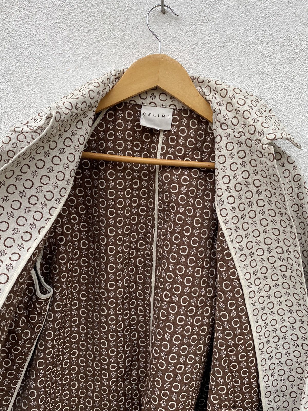 Celine Luxury Brand X Celine Monogram trench coat / long jacket Size US L / EU 52-54 / 3 - 8 Thumbnail