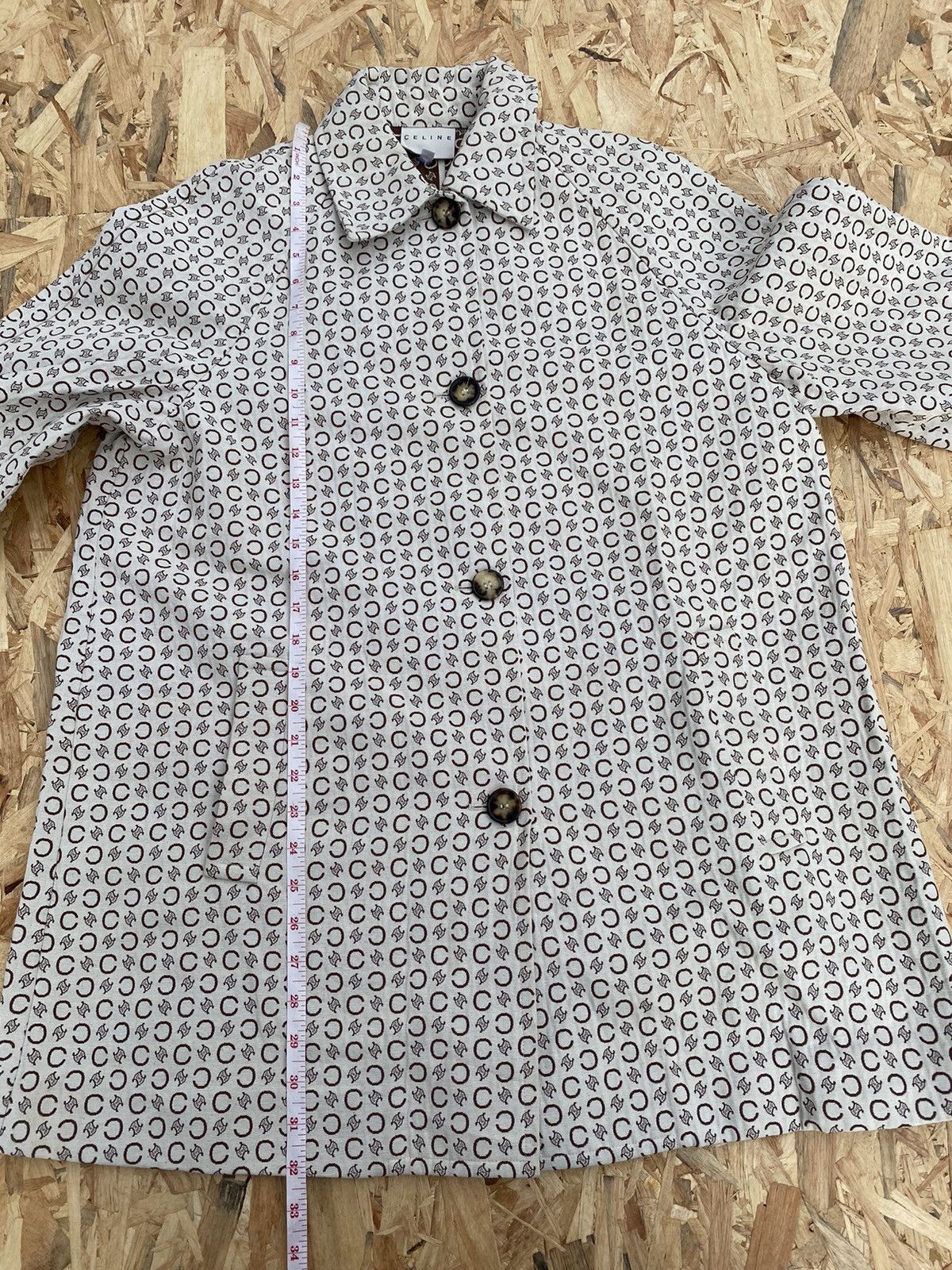 Celine Luxury Brand X Celine Monogram trench coat / long jacket Size US L / EU 52-54 / 3 - 12 Thumbnail