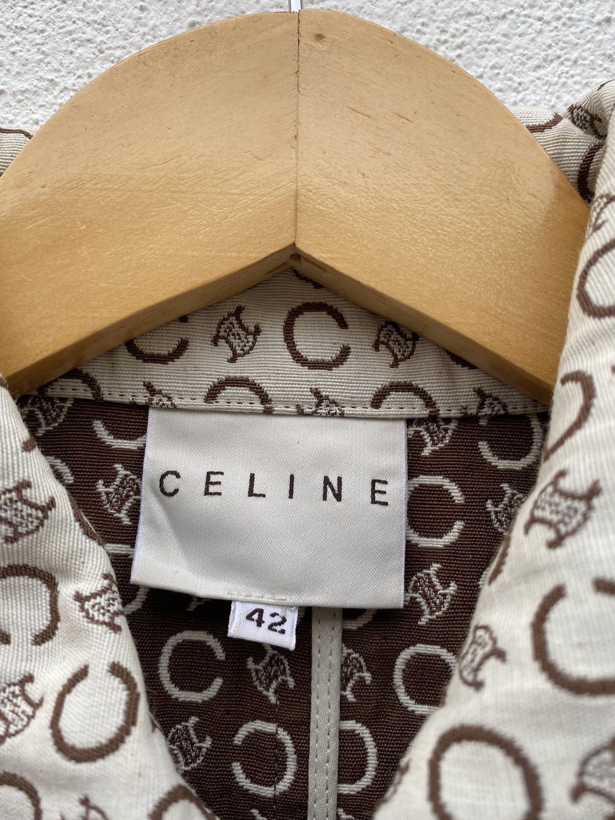 Celine Luxury Brand X Celine Monogram trench coat / long jacket Size US L / EU 52-54 / 3 - 6 Thumbnail