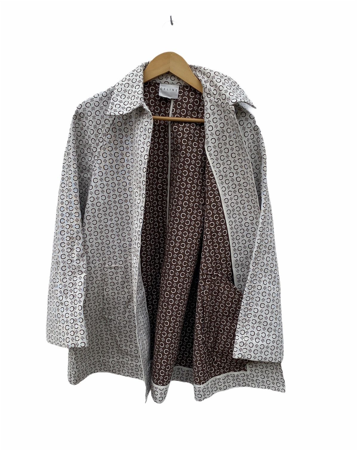 Celine Luxury Brand X Celine Monogram trench coat / long jacket Size US L / EU 52-54 / 3 - 2 Thumbnail