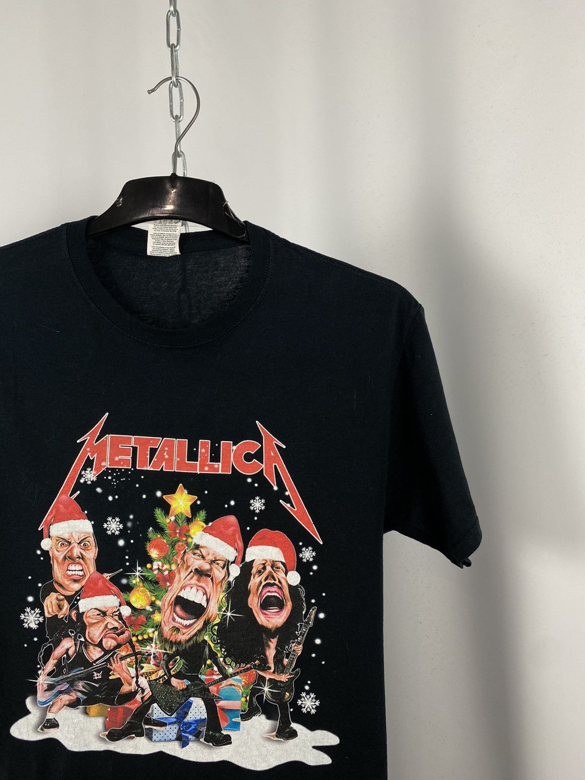 Metallica Metallica Christmas big logo band tee rock size M Size US M / EU 48-50 / 2 - 2 Thumbnail