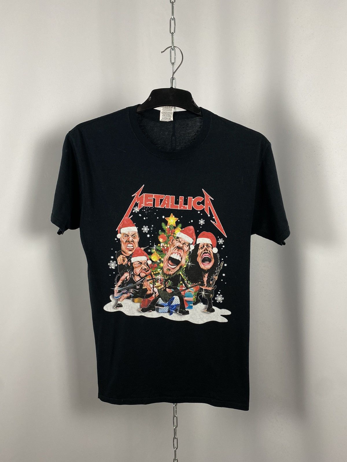 Metallica Metallica Christmas big logo band tee rock size M Size US M / EU 48-50 / 2 - 1 Thumbnail