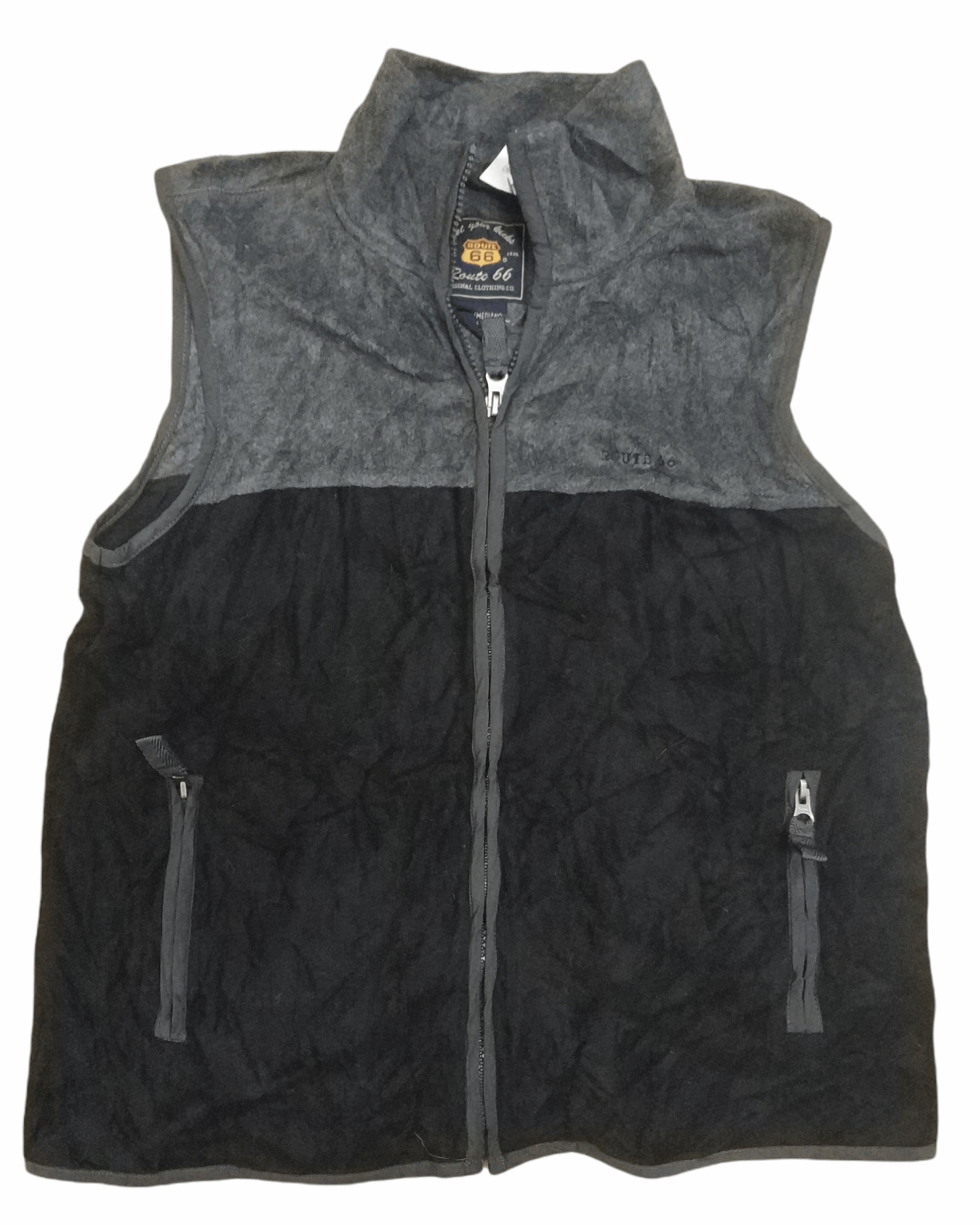 Route 66 🔥Vintage Route 66 Two Tone Fleece Zipper Vest Size US S / EU 44-46 / 1 - 1 Thumbnail
