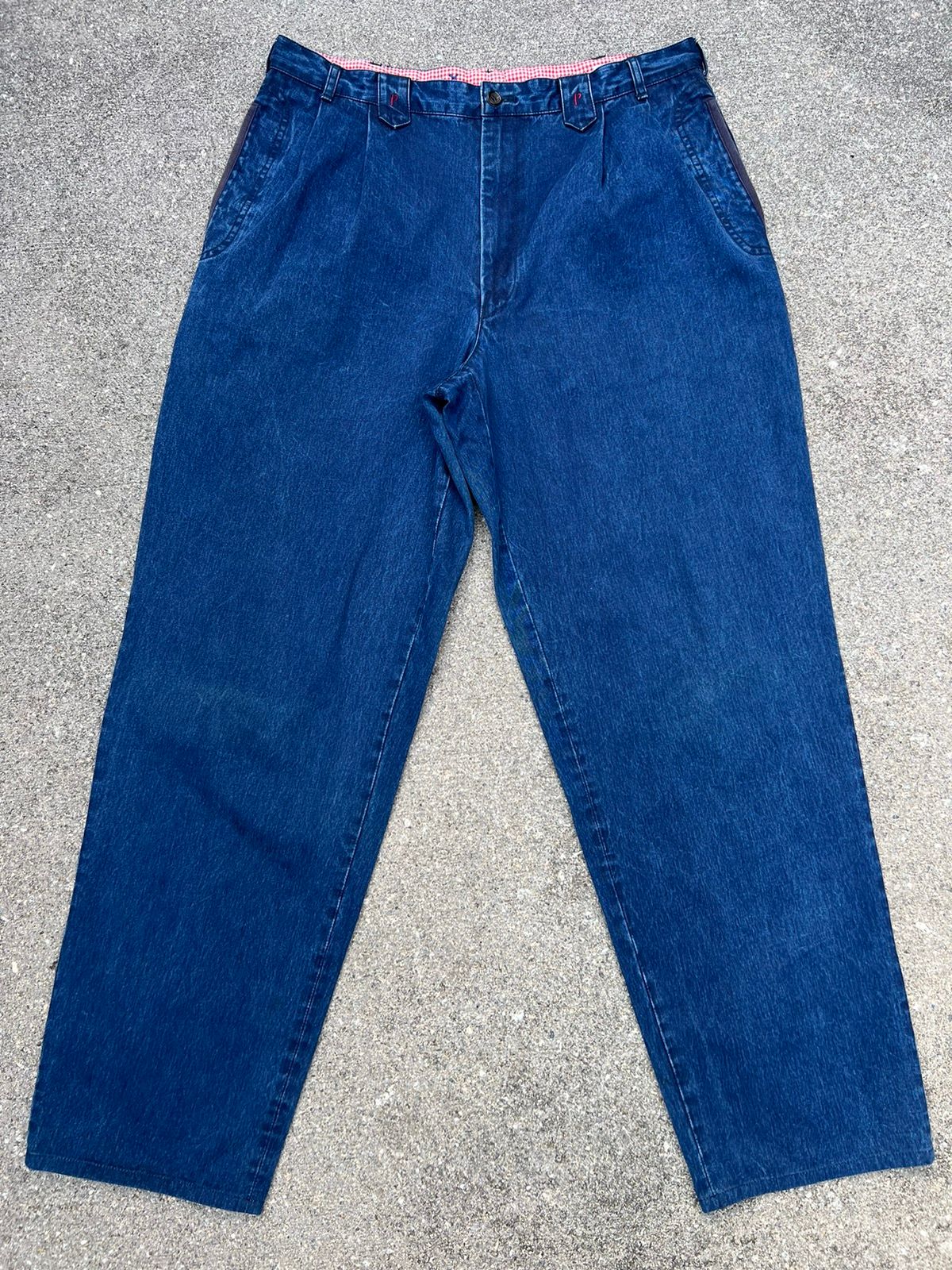 Orslow Vintage Papas Japan Sun Faded Indigo Blue Baggy Chinos Pant Size US 34 / EU 50 - 1 Preview