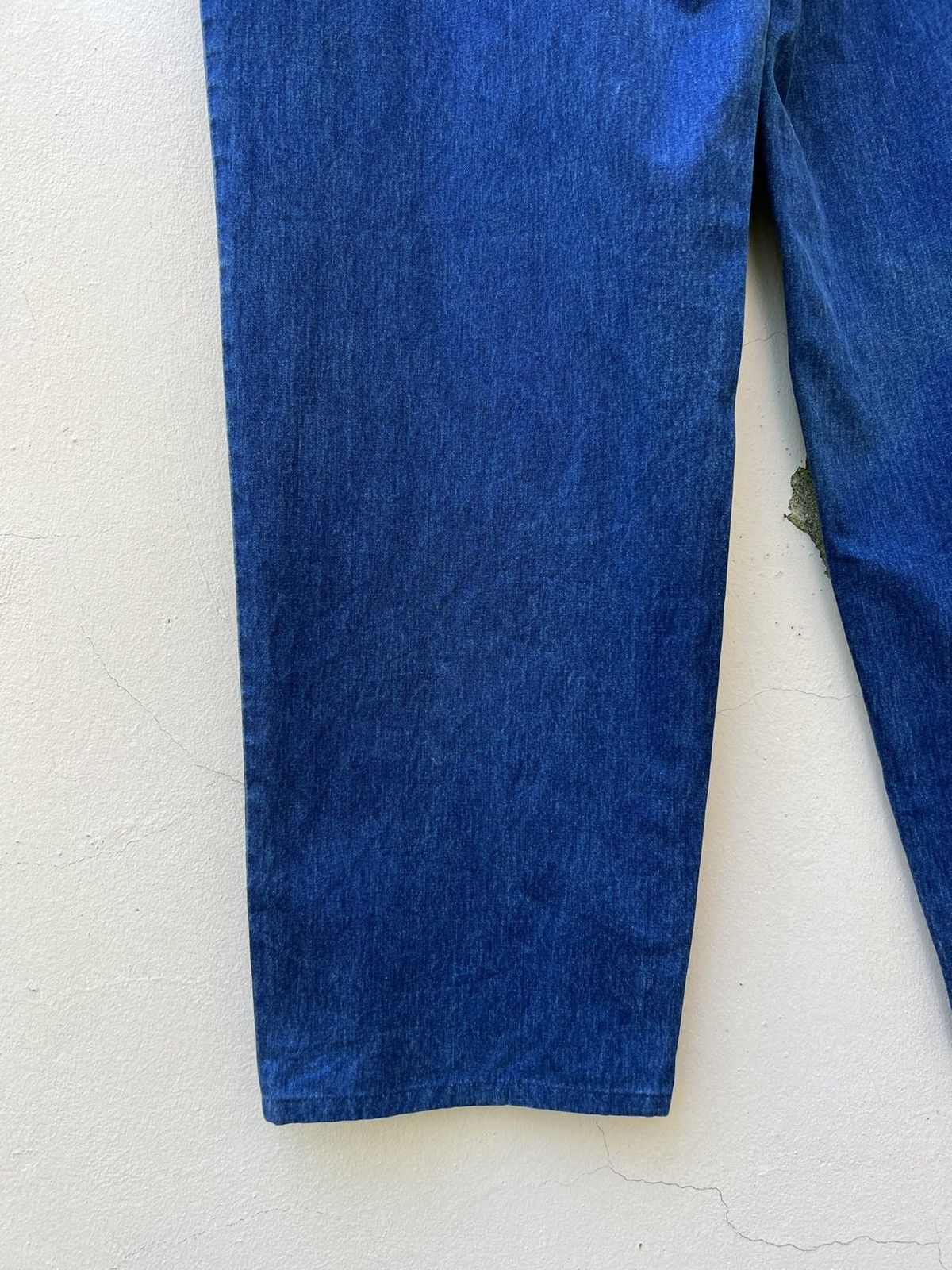 Mademoiselle Non Non Vintage Papas Japan Sun Faded Indigo Blue Baggy Chinos Pant Size US 34 / EU 50 - 14 Thumbnail