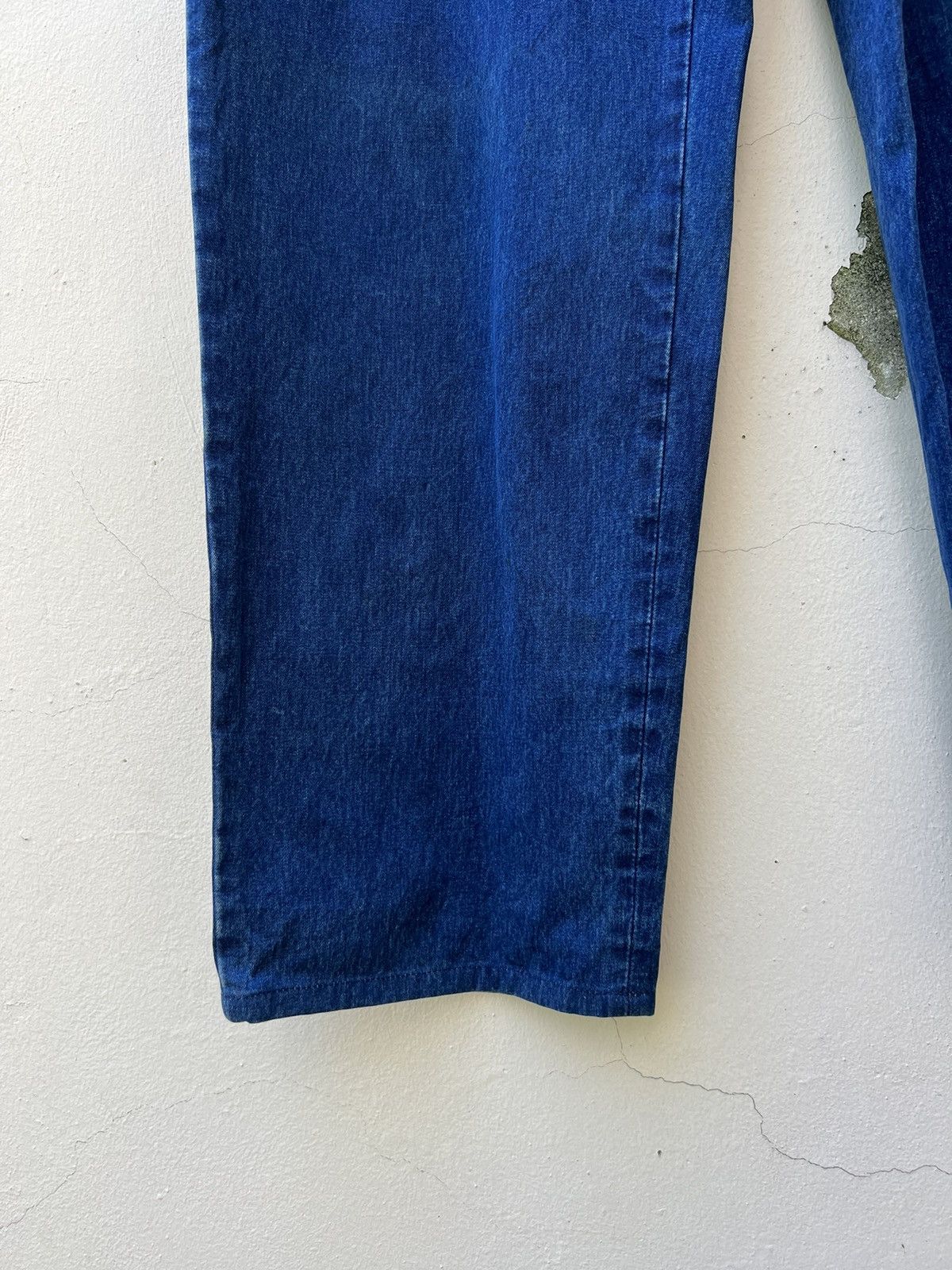 Orslow Vintage Papas Japan Sun Faded Indigo Blue Baggy Chinos Pant Size US 34 / EU 50 - 9 Thumbnail